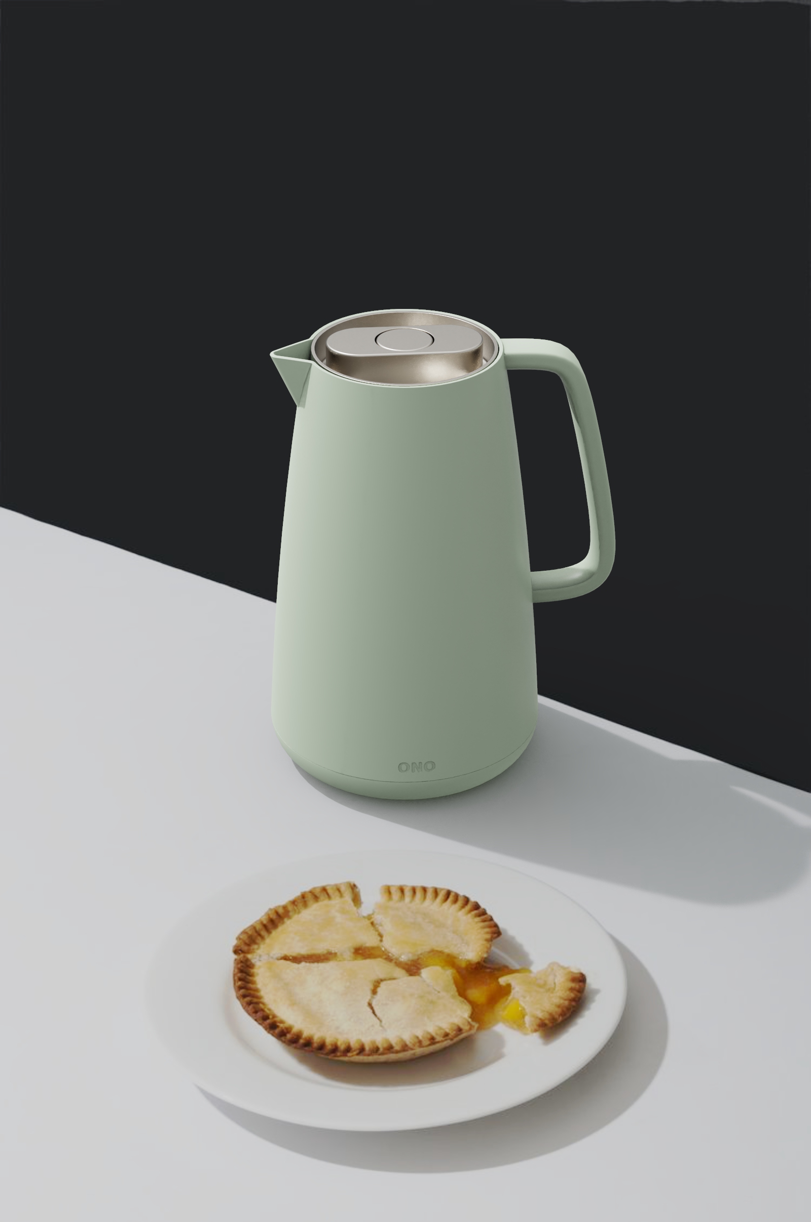 Thermal insulation kettle，teapot，Plastic，Metal，concise，