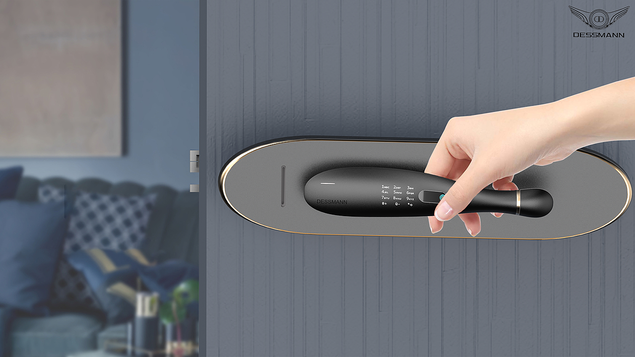 industrial design，product design，Intelligent door lock，