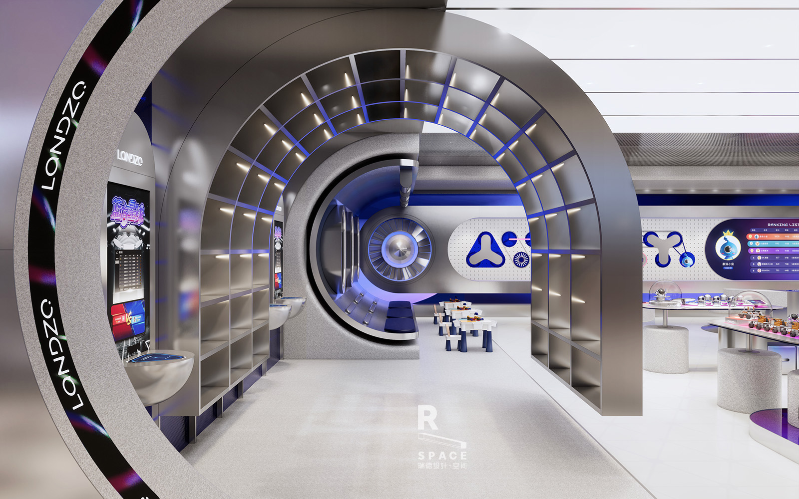 Red design，Commercial space，Experience store，Brand visual refinement，Super experience super strategy，User experience design，Overall space planning and design，Red design · space，