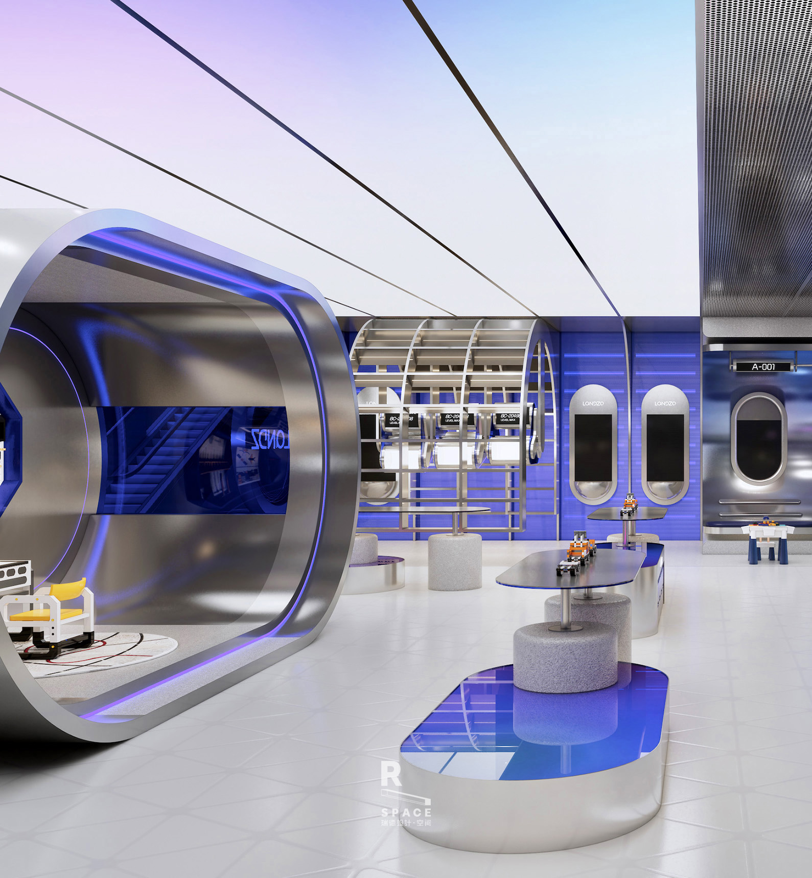 Red design，Commercial space，Experience store，Brand visual refinement，Super experience super strategy，User experience design，Overall space planning and design，Red design · space，