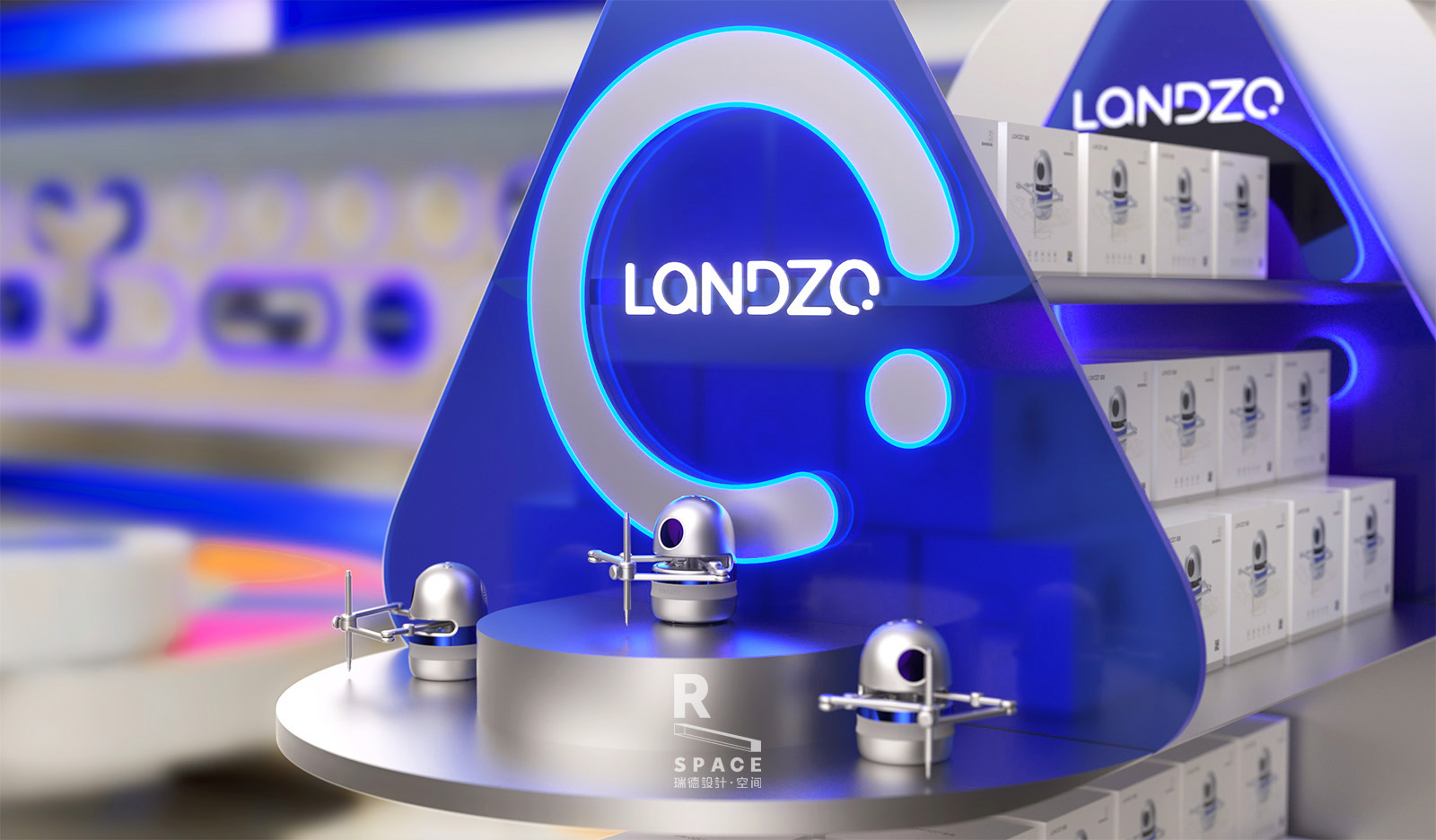 Red design，Commercial space，Experience store，Brand visual refinement，Super experience super strategy，User experience design，Overall space planning and design，Red design · space，