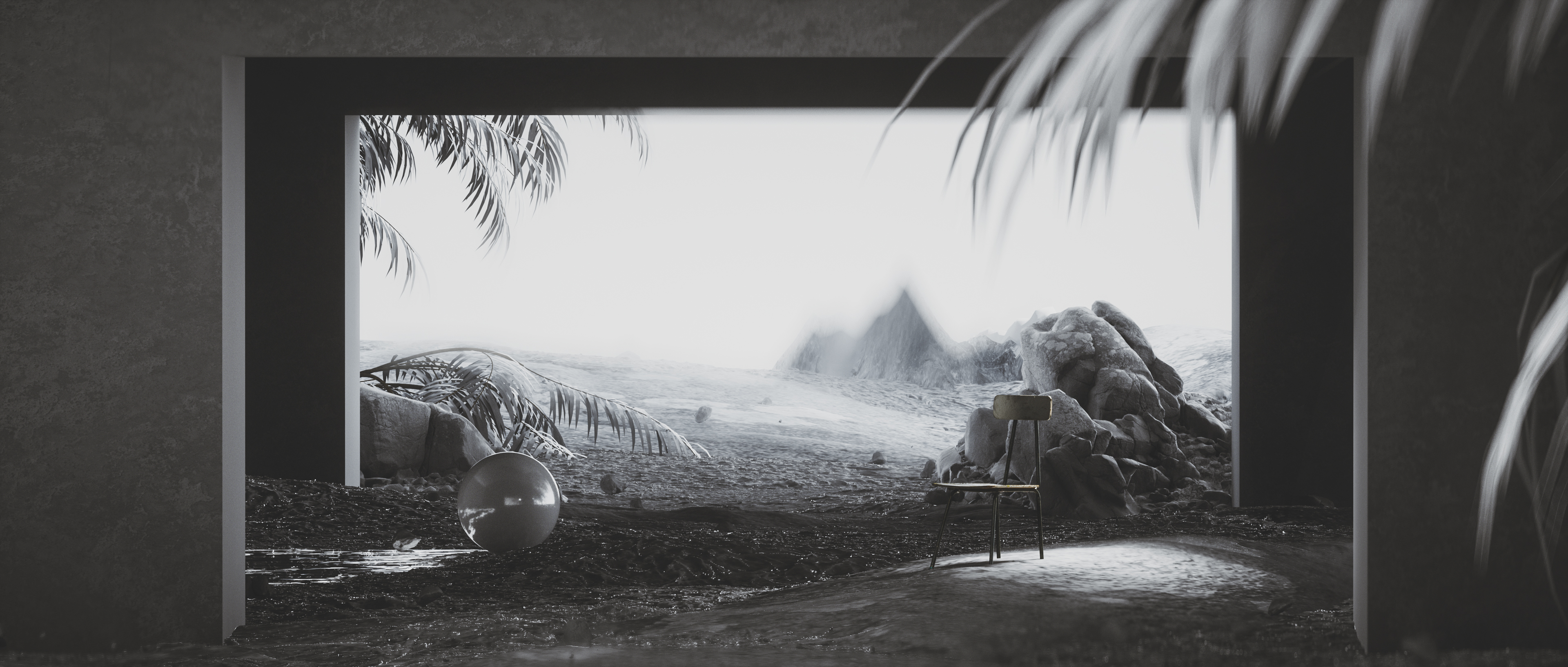 c4d，octane，indoor，Render，Light and shadow，