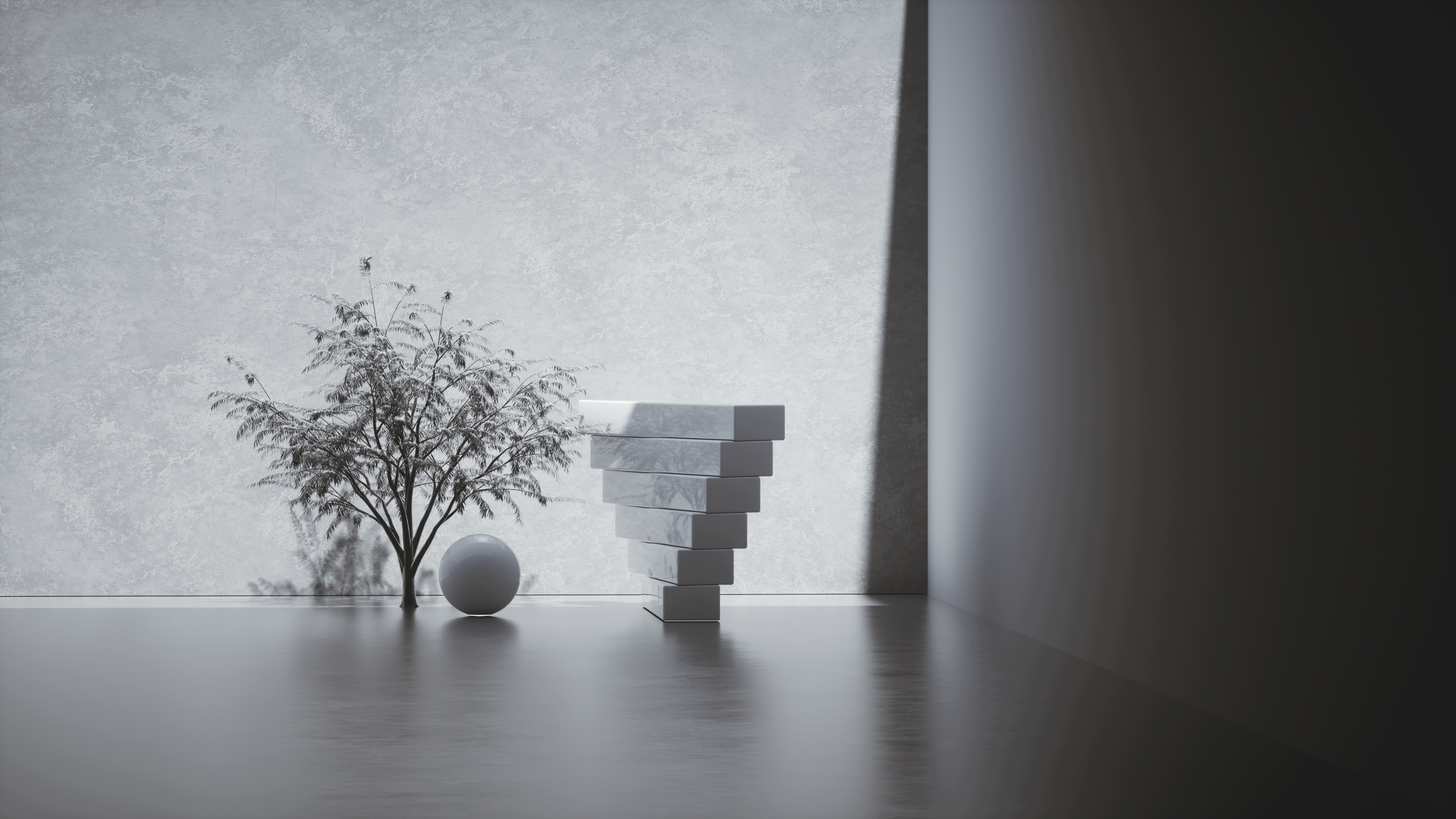 c4d，octane，indoor，Render，Light and shadow，