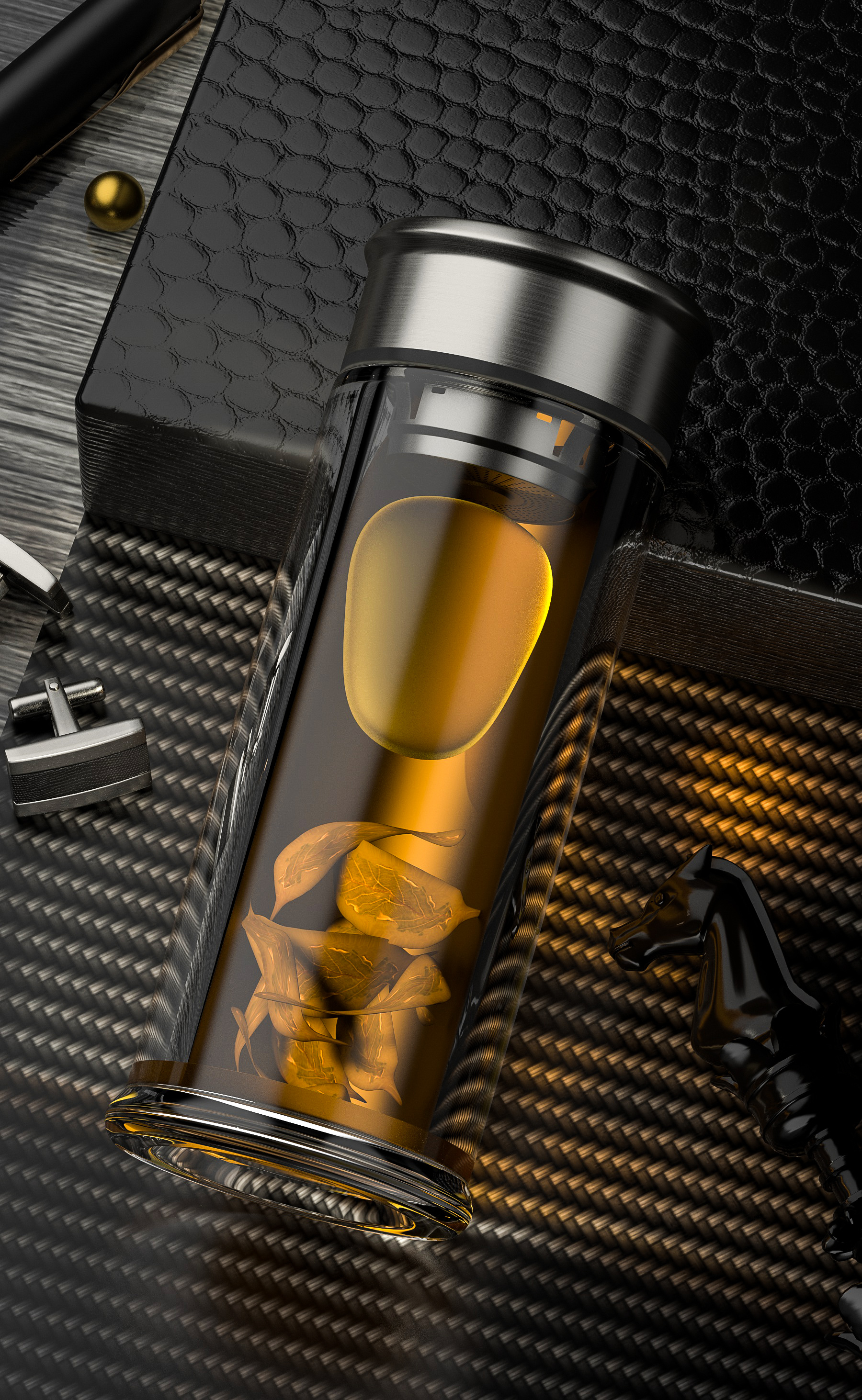 GC perfume，Water cup，Rendering exercise，