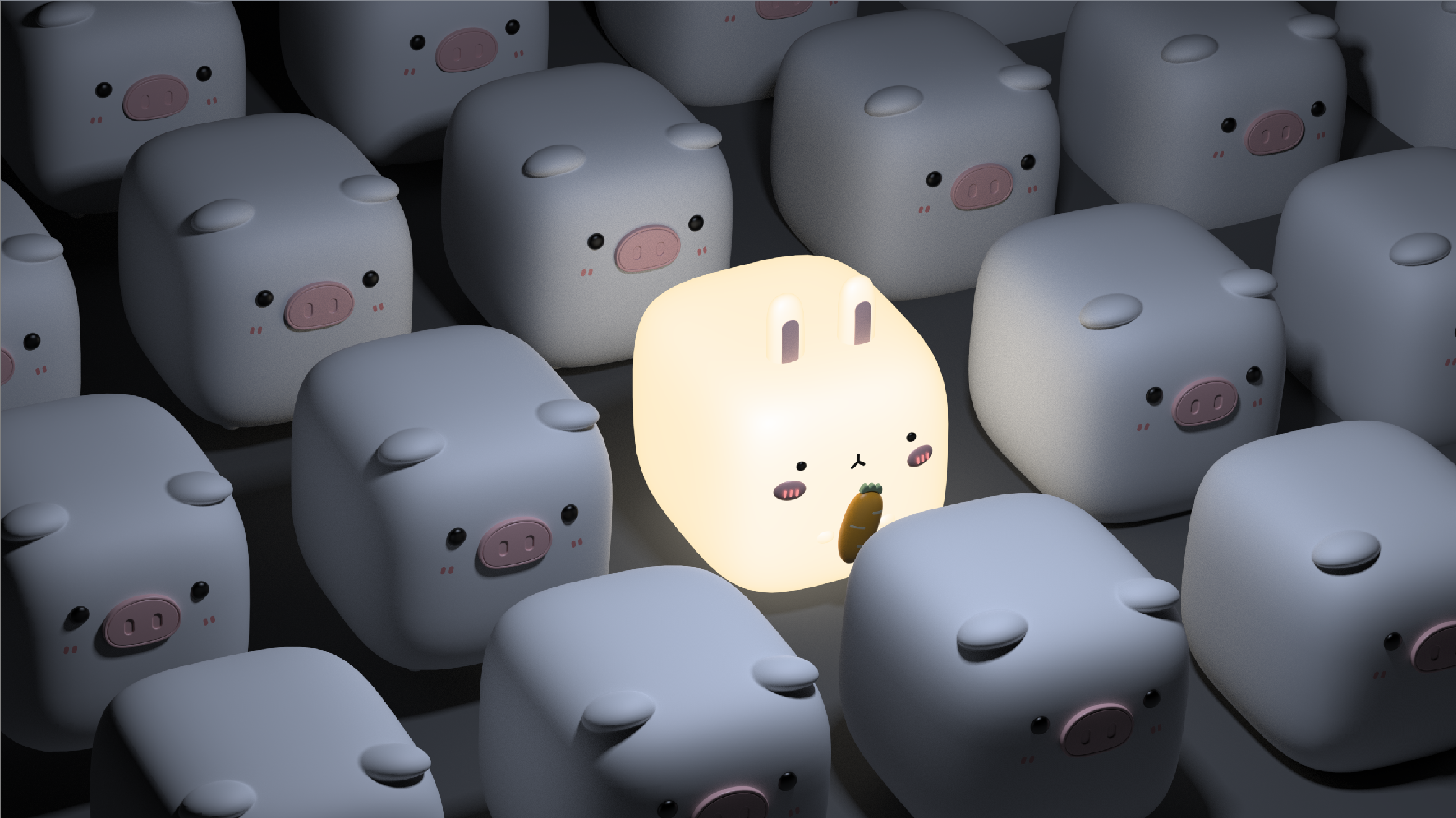 cute pet，Night light，Silicone patting lamp，lovely，