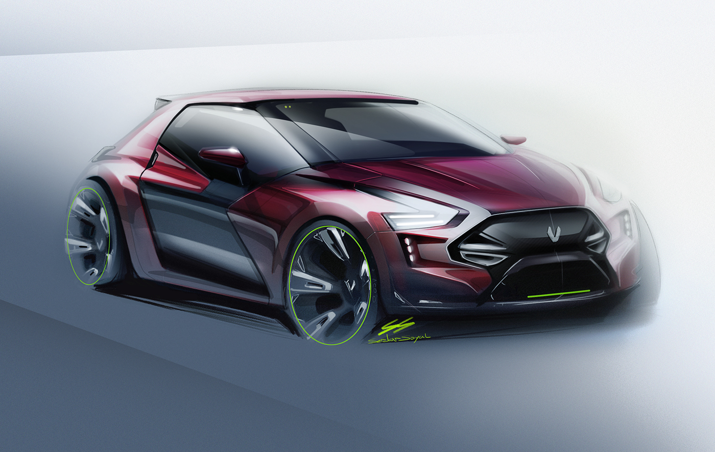 Hand drawn，Graffiti，vehicle，