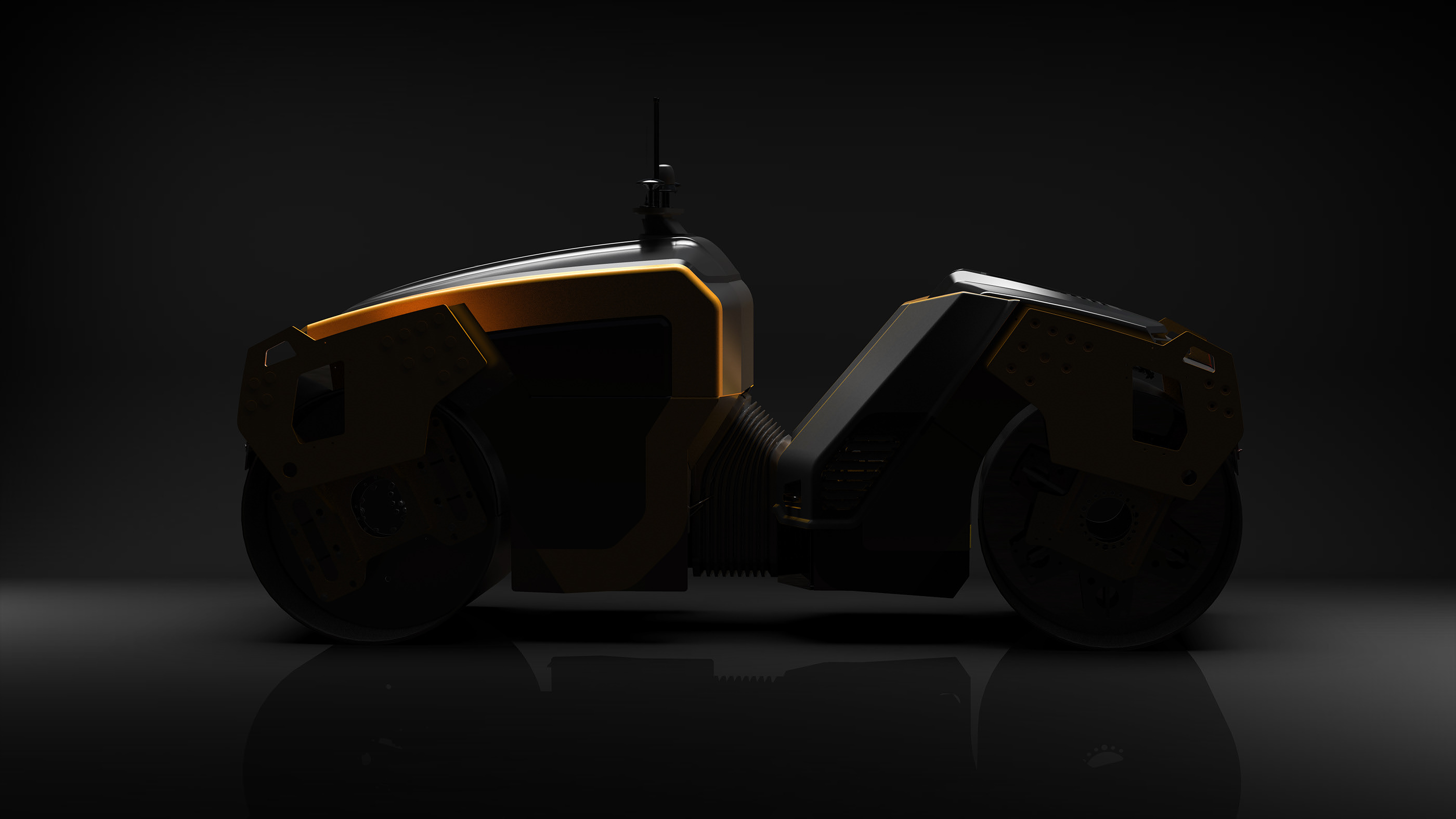 Engineering machinery design，industrial design，Roller design，Roller，Hand drawn，