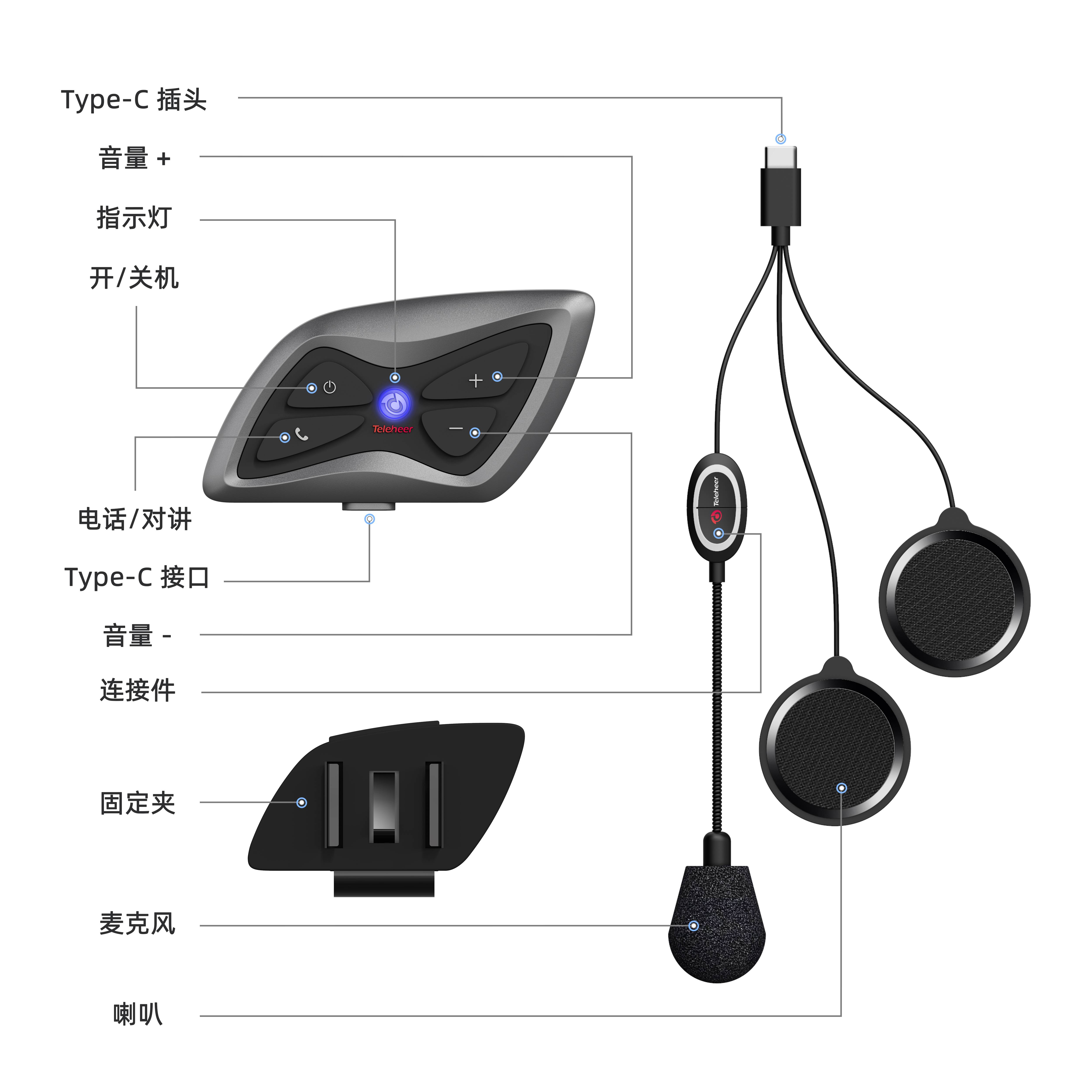 Motorcycle helmet intercom headset，Motorcycle safety helmet Bluetooth headset，Bluetooth intercom headset，Bluetooth headset，