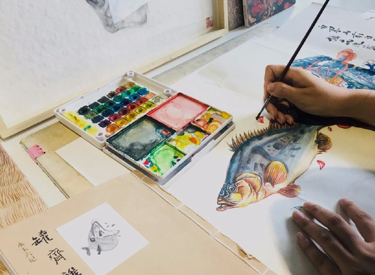 Guge Dynasty，charcot ，traditional culture，Illustration，packing，