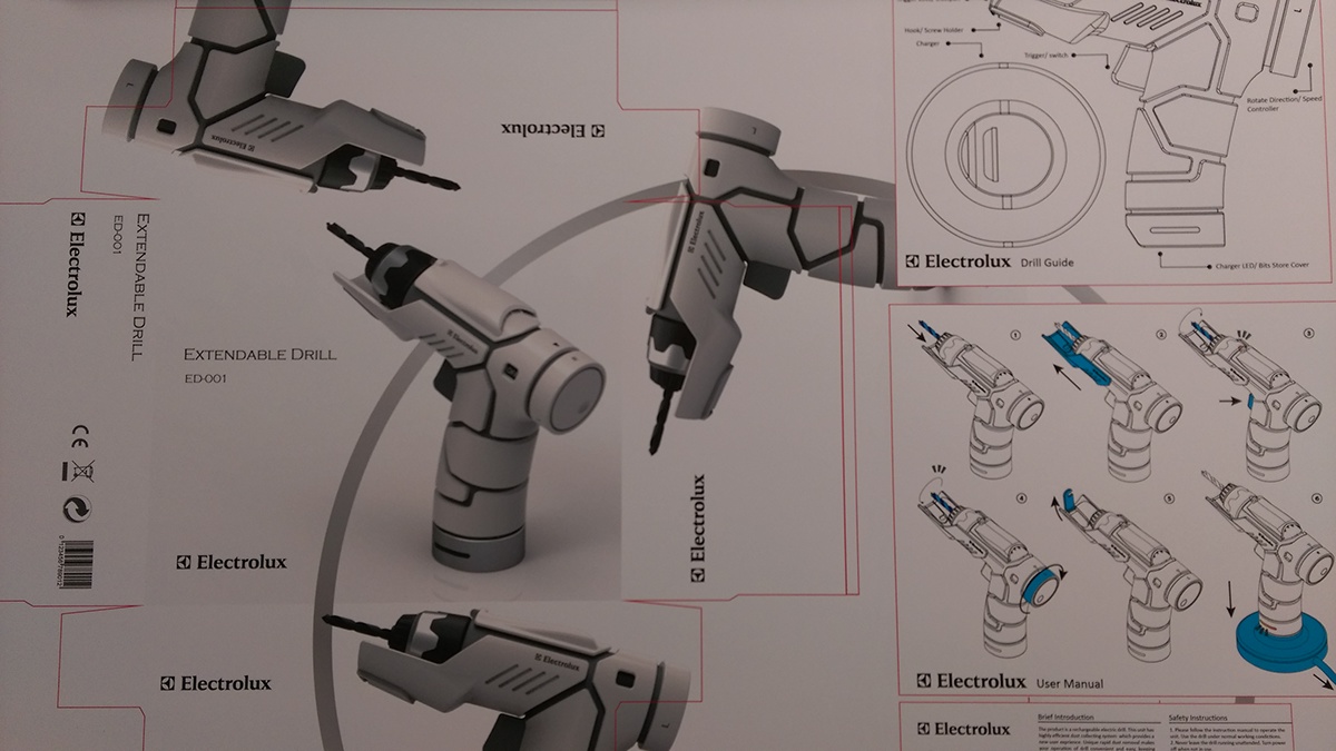 Electric drill，Ergonomics，tool，core77，