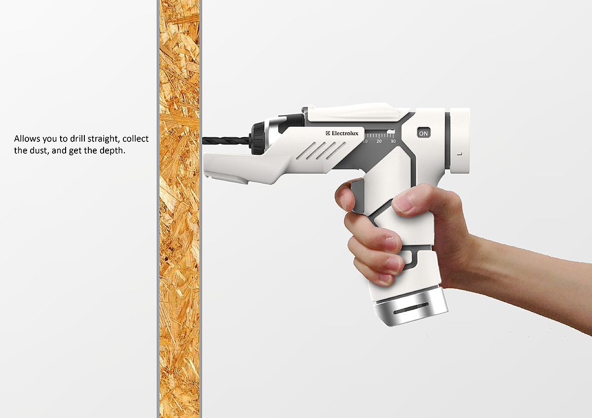 Electric drill，Ergonomics，tool，core77，