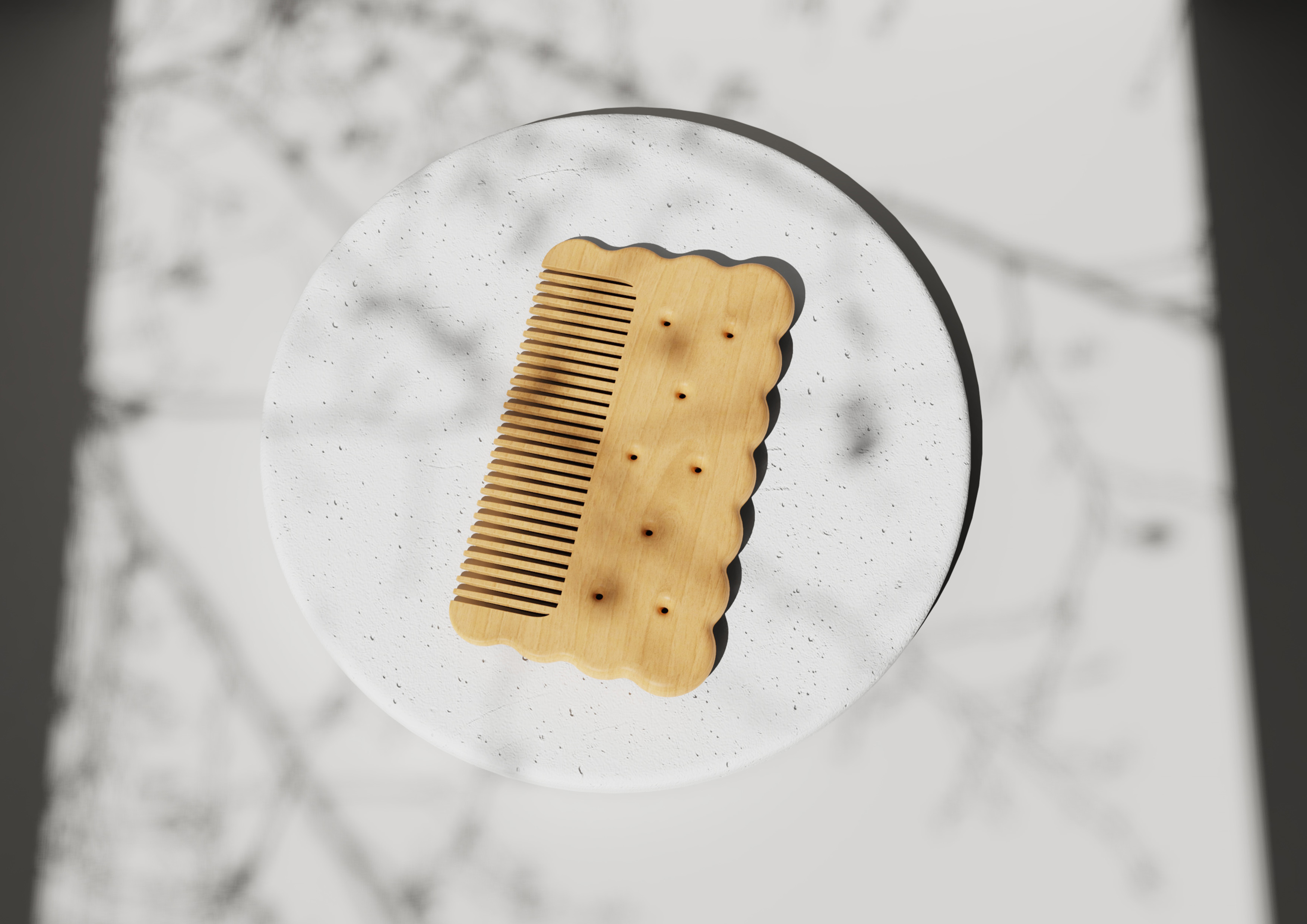 comb，wooden comb，Diligent design，Interesting design，Lovely wind，