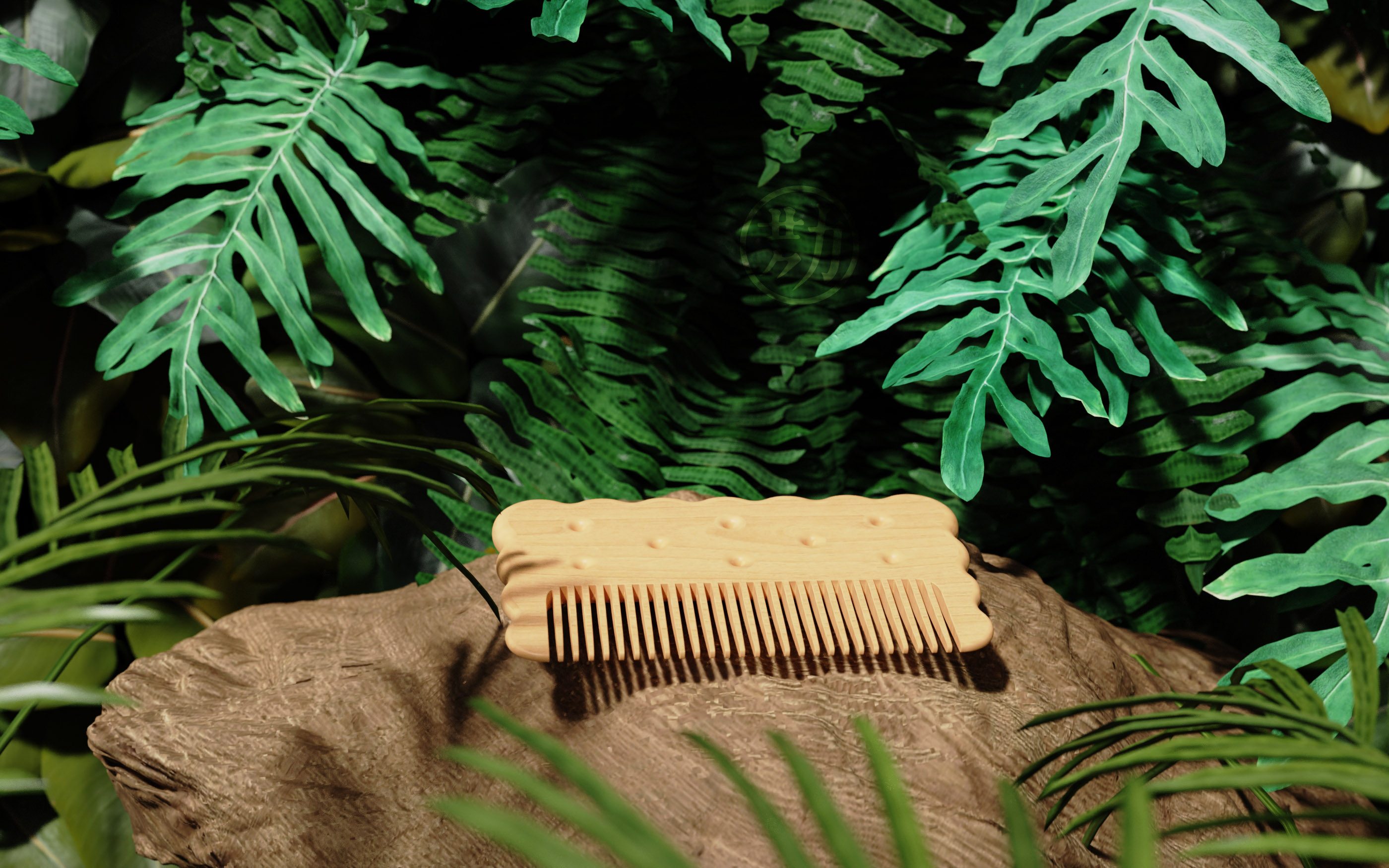 comb，wooden comb，Diligent design，Interesting design，Lovely wind，