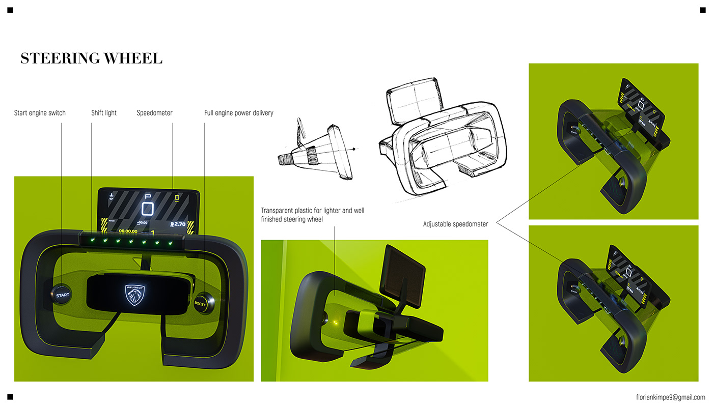 REVIVAL，2 cars，peugeot，Automotive interior，conceptual design，