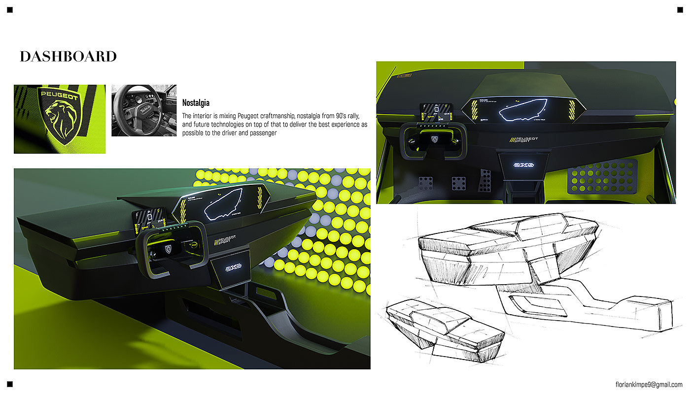 REVIVAL，2 cars，peugeot，Automotive interior，conceptual design，