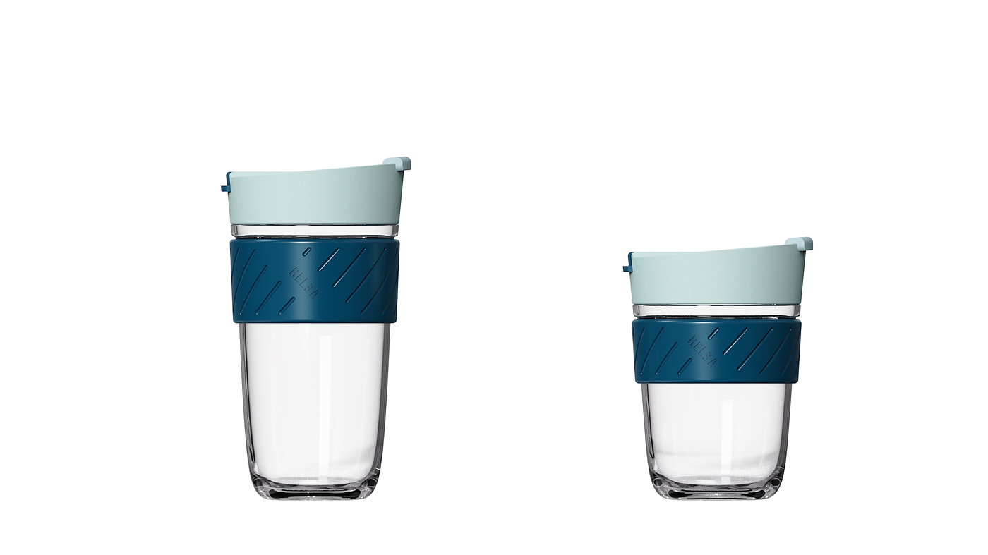 双饮咖啡杯，玻璃杯，原创产品设计，水杯，
