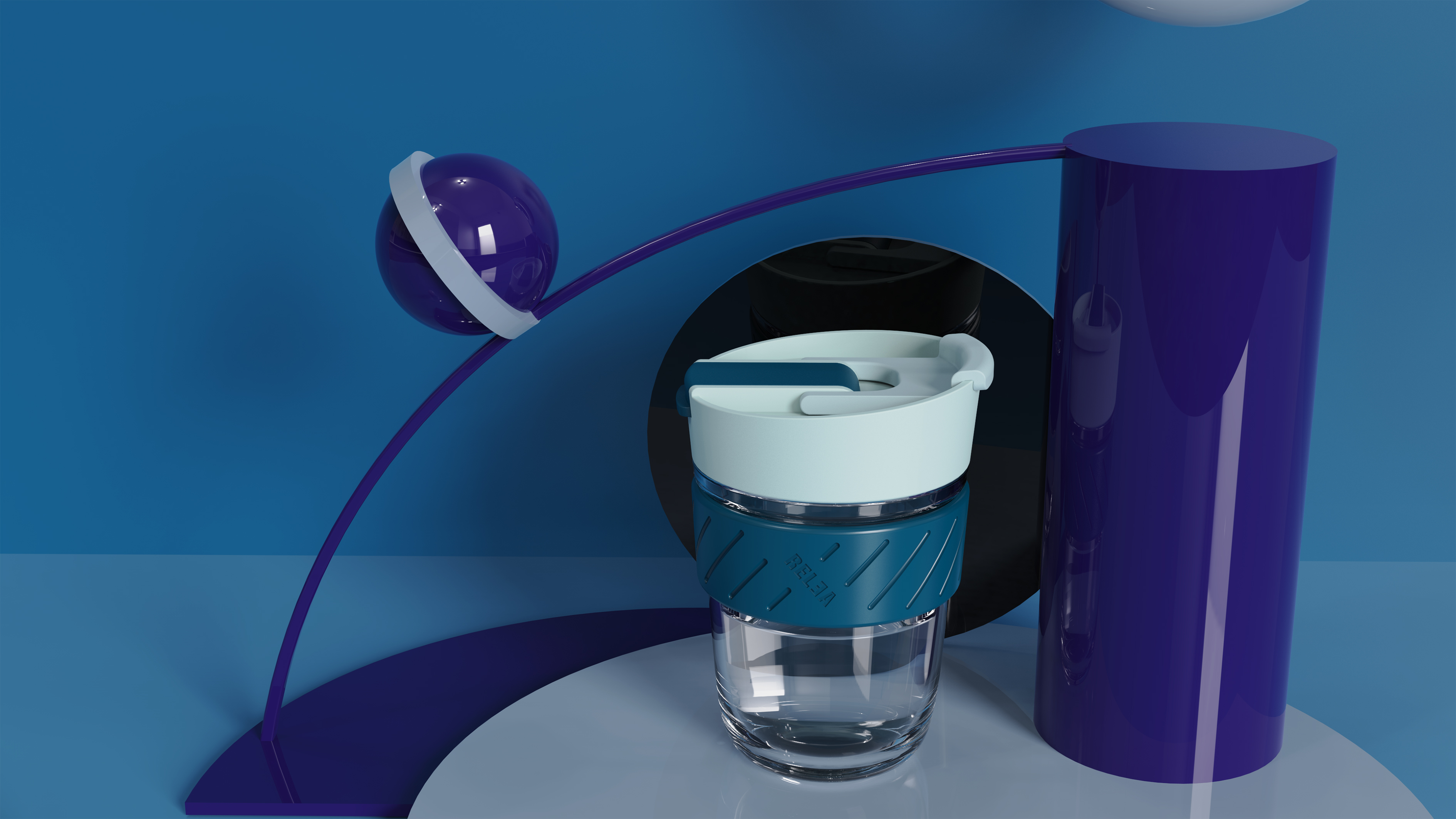 Double drink coffee cup，flower receptacle，Original product design，Water cup，