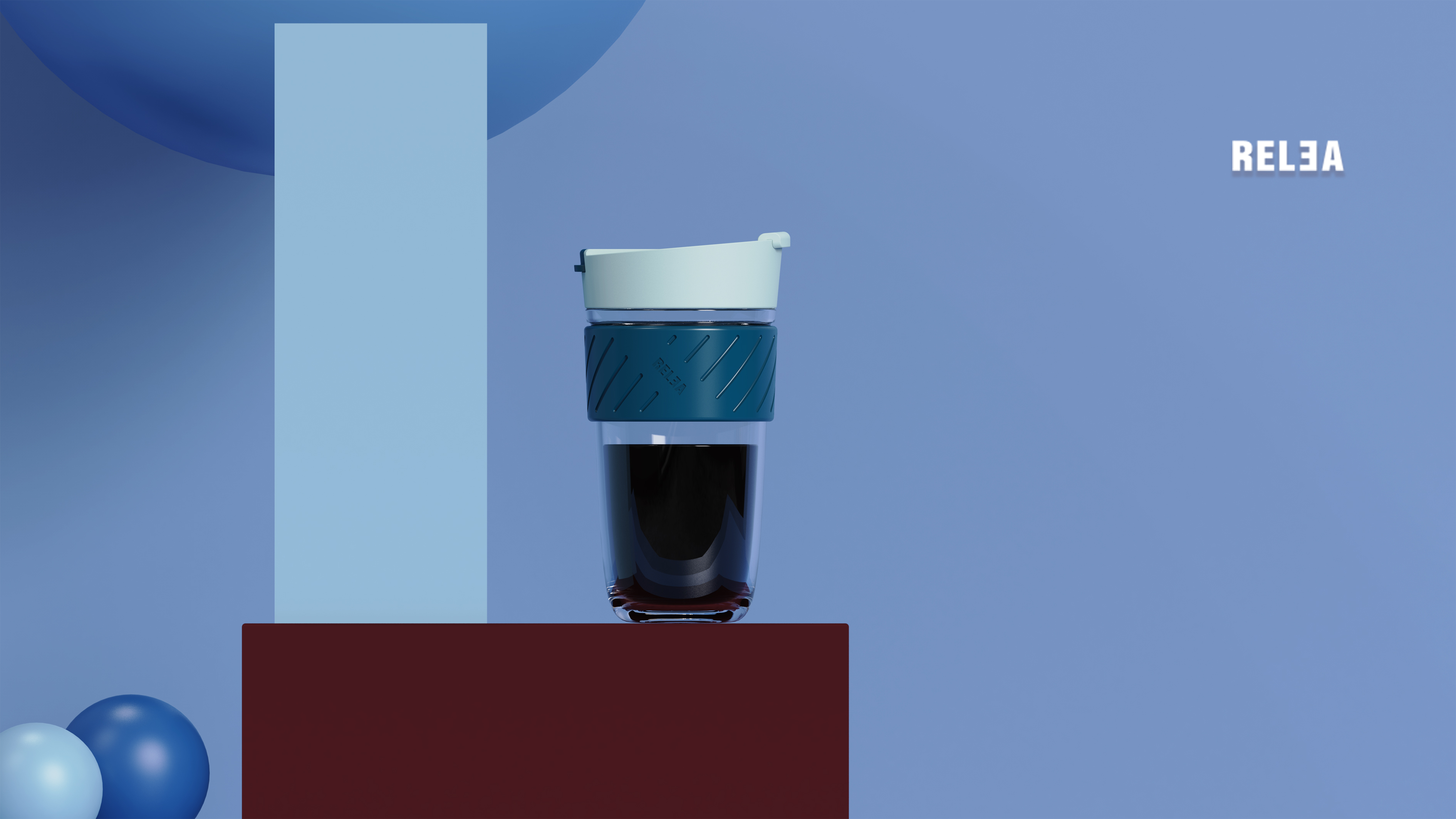 Double drink coffee cup，flower receptacle，Original product design，Water cup，