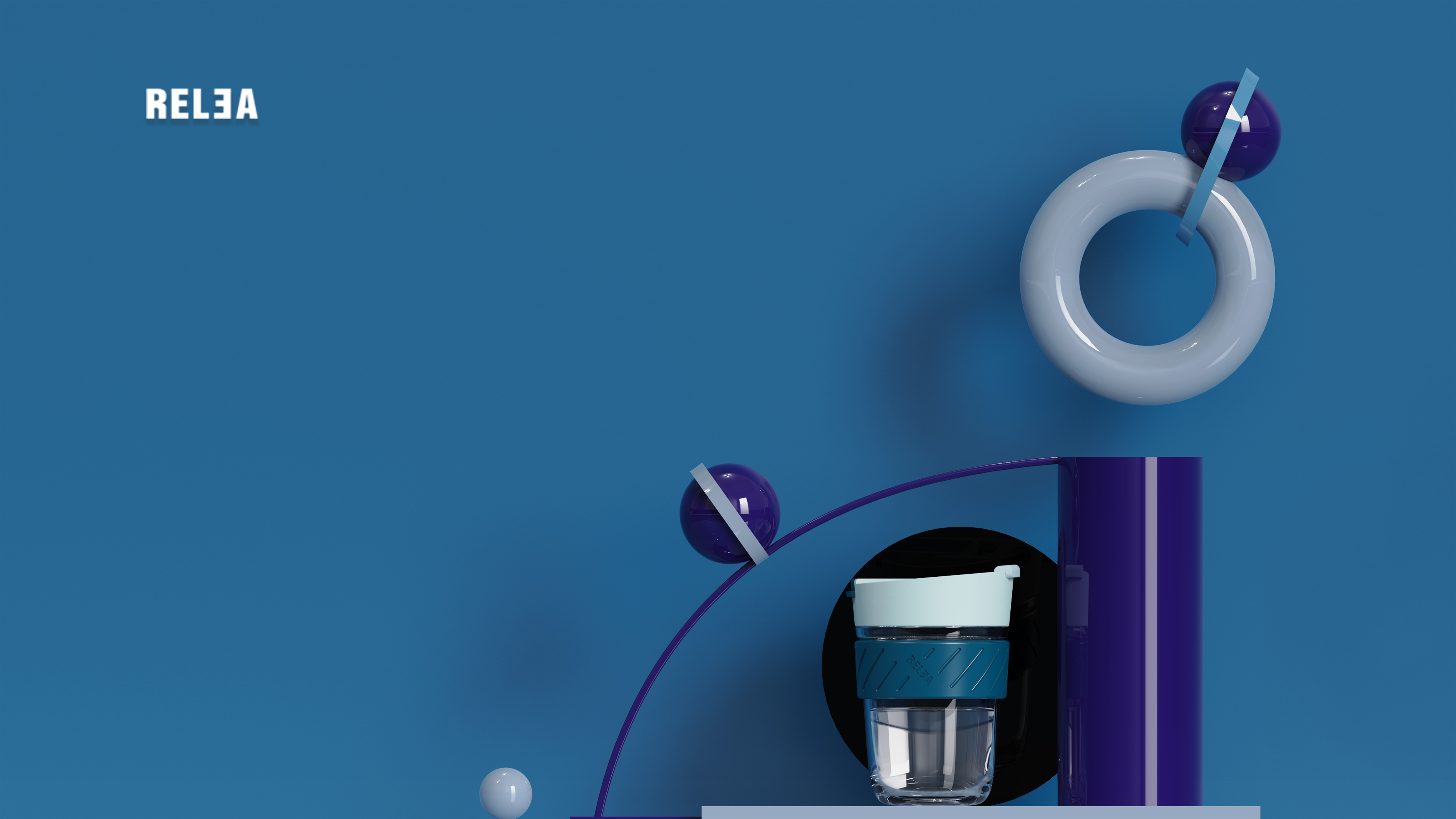 Double drink coffee cup，flower receptacle，Original product design，Water cup，