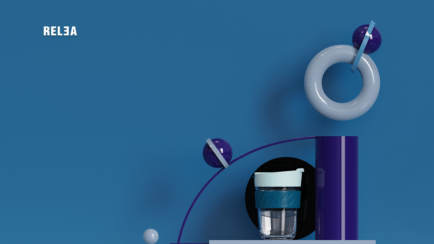Double drink coffee cup，flower receptacle，Original product design，Water cup，
