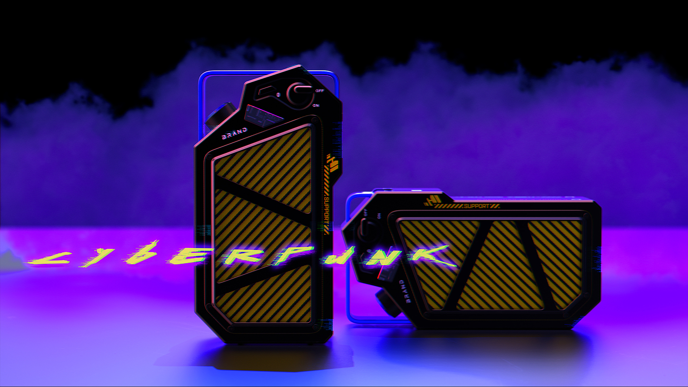 outdoors，loudspeaker box，Cyberpunk，Mecha，Cool，