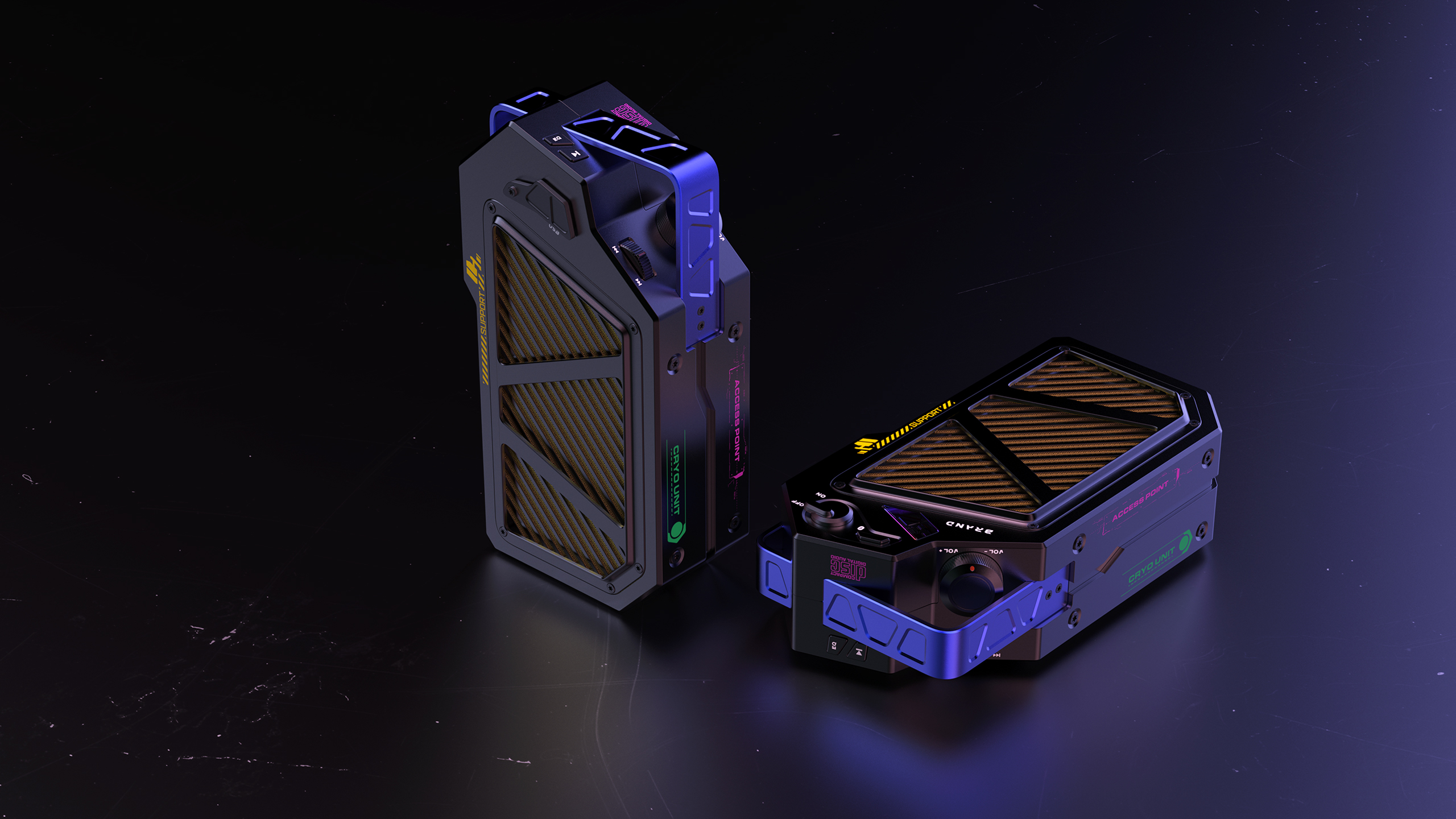 outdoors，loudspeaker box，Cyberpunk，Mecha，Cool，
