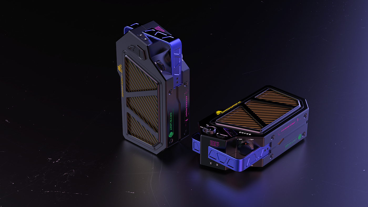 outdoors，loudspeaker box，Cyberpunk，Mecha，Cool，