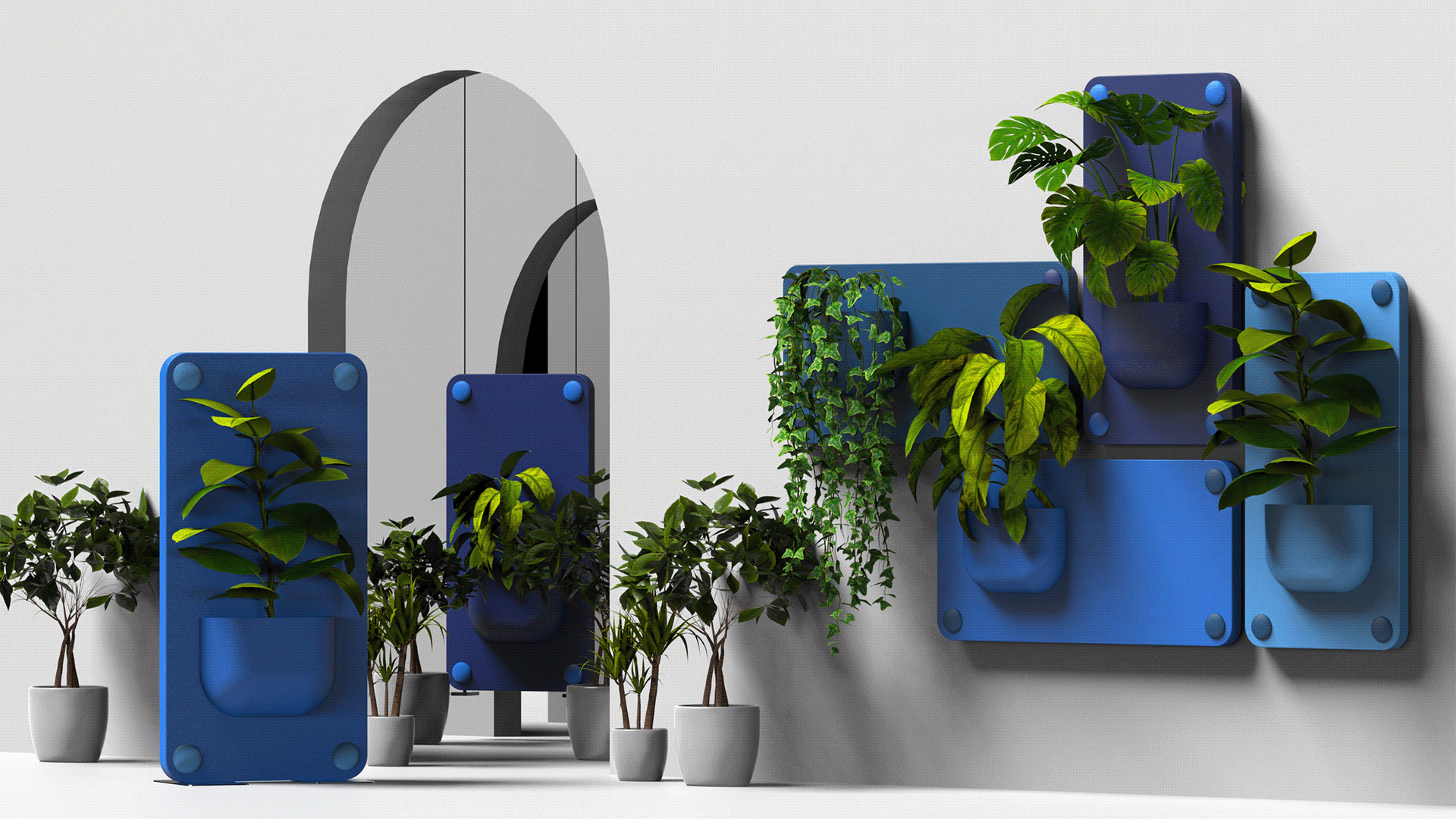3D printing，Acoustic panel，Biophilic design，Public furniture，public space ，Green planting，Flowerpot，