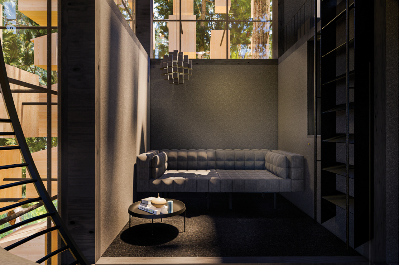 Bird's nest，immersive ，wood，stone，Treehotel，