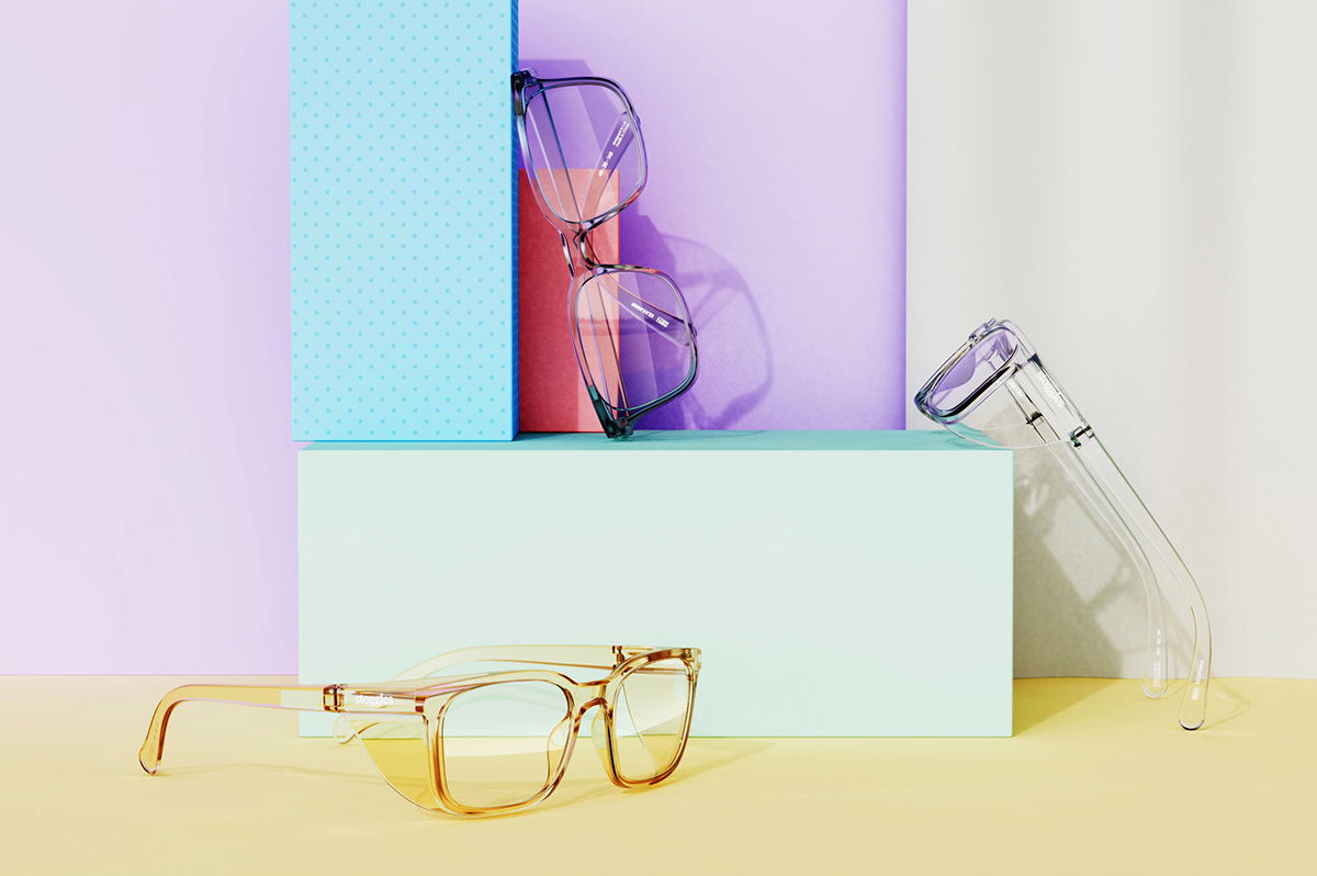 glasses，Stoggles Rectangle，product design，3D art，