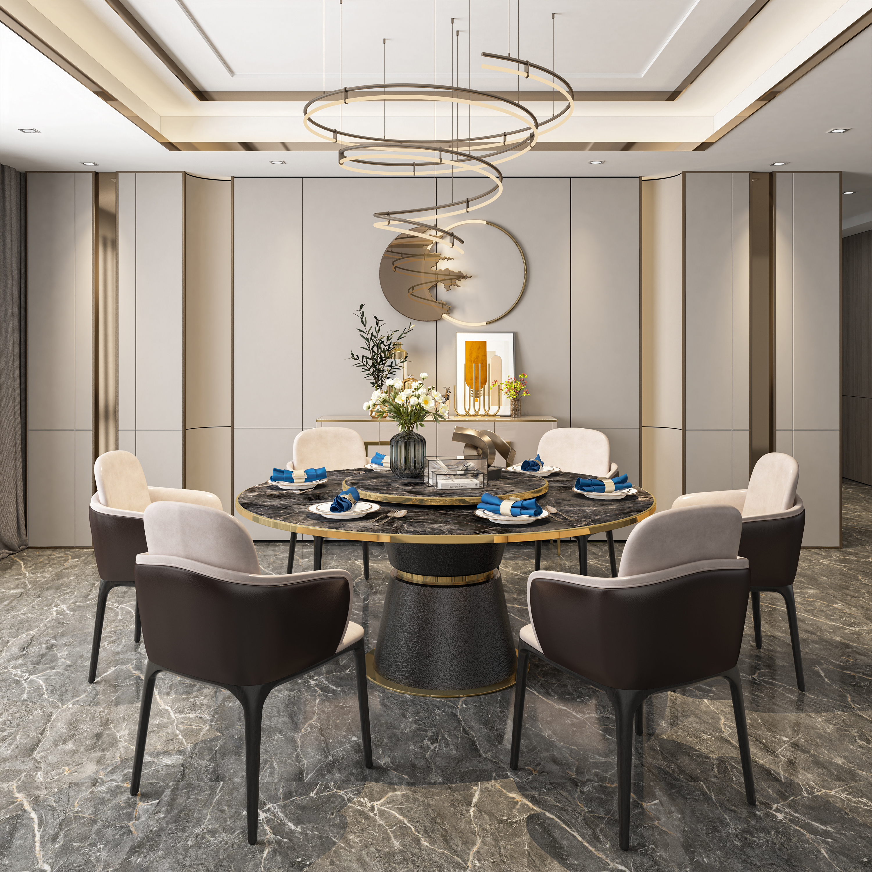 furniture，Light luxury，restaurant，