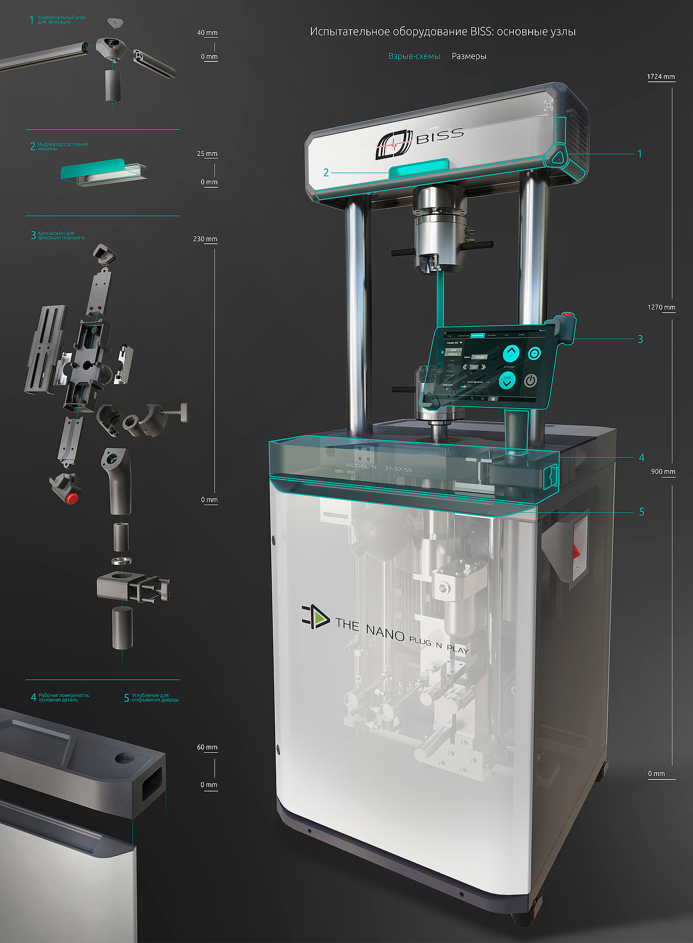 Test equipment，industrial design，Bracket，