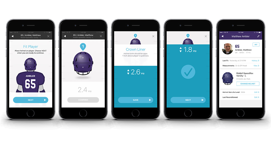 HelmetFit，Football helmet inflation system，motion，security，