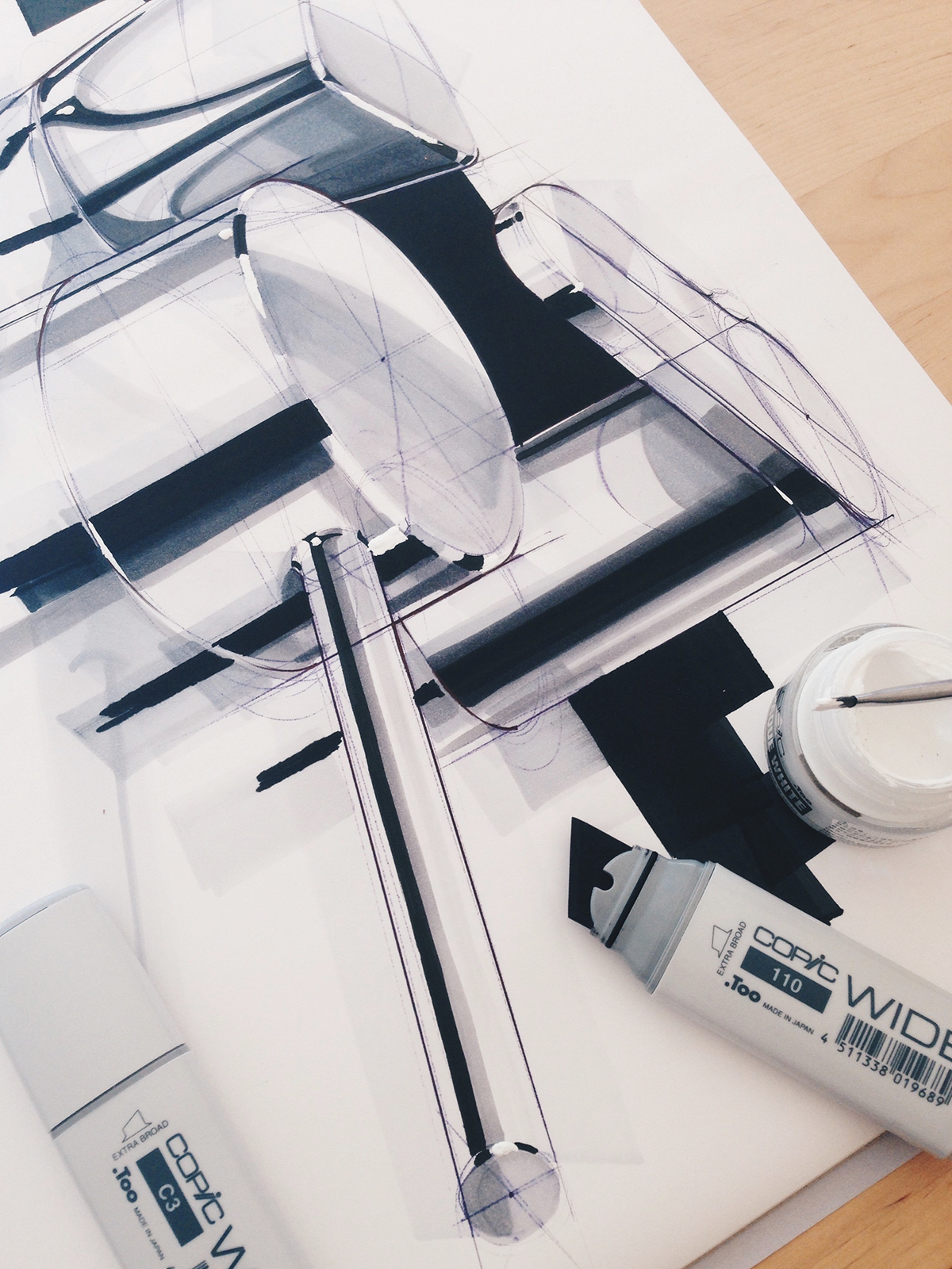 Hand drawn，sketch，Marker drawing，