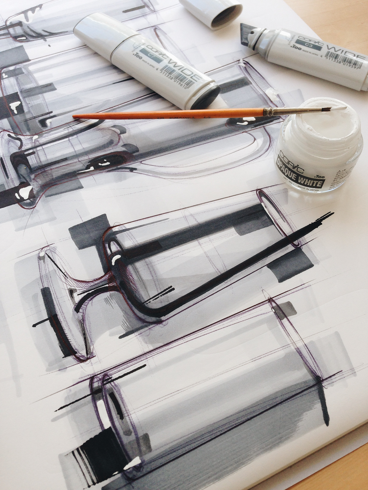 Hand drawn，sketch，Marker drawing，