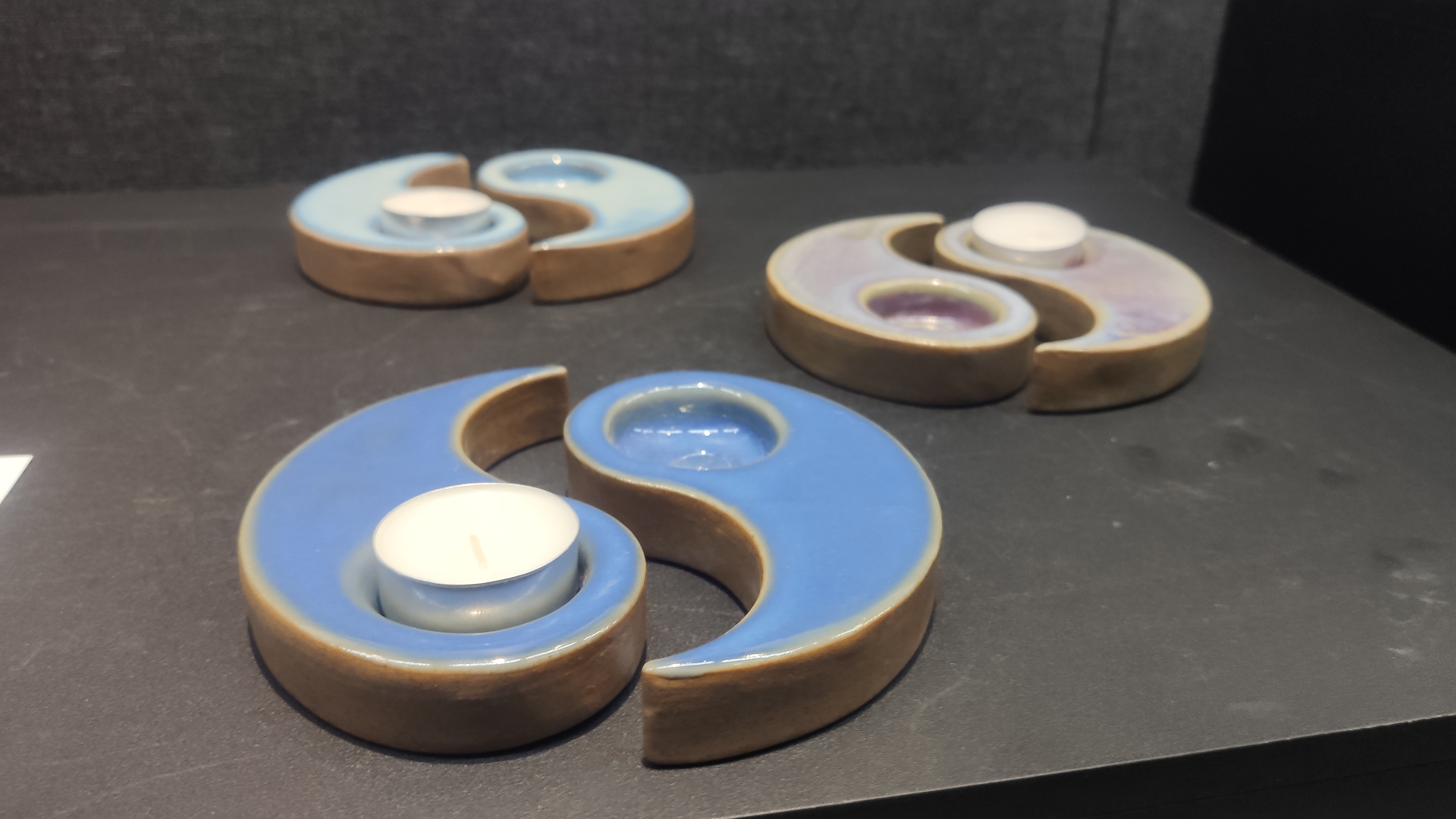 Jun porcelain，Yin yang fish，Creative culture，Candlestick，