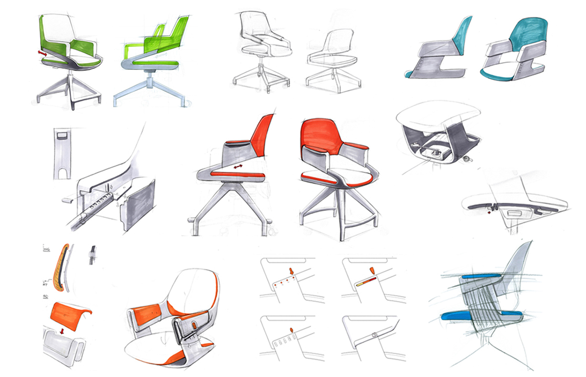 Row，children，chair，2012if Award，2012 red dot award，Gmark，