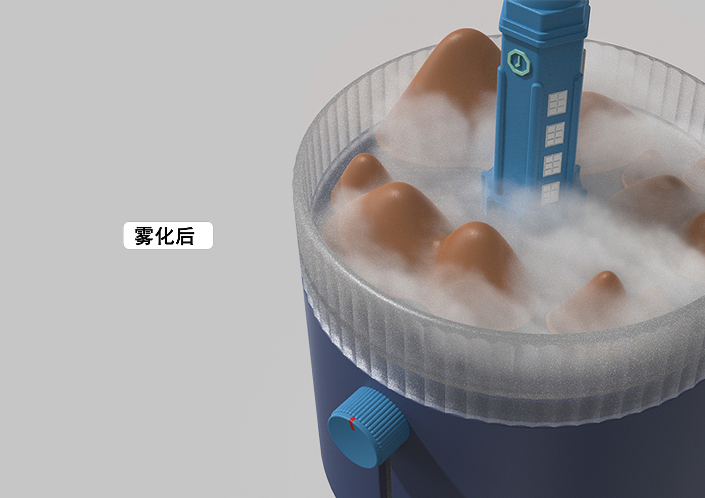 Humidifier，Chongqing Liberation Monument，Cultural creation，c4d，