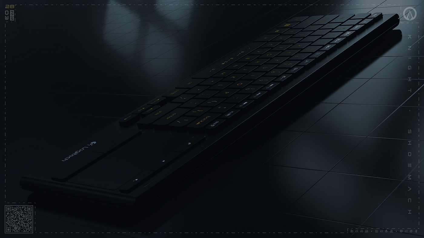 keyboard，the underworld，Dark tone，Render，keyshot，