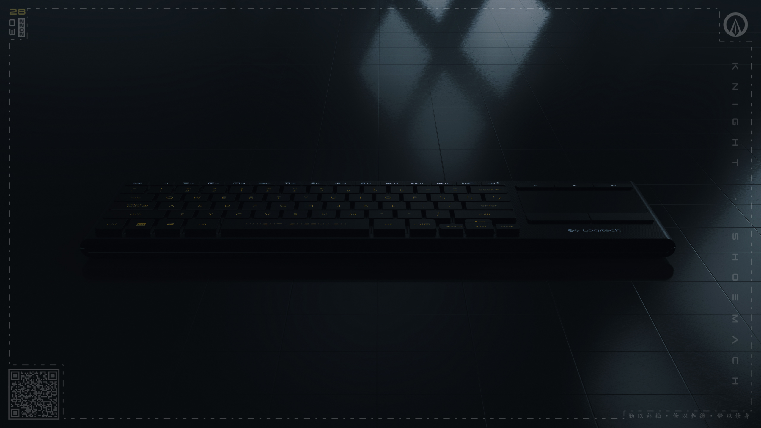 keyboard，the underworld，Dark tone，Render，keyshot，