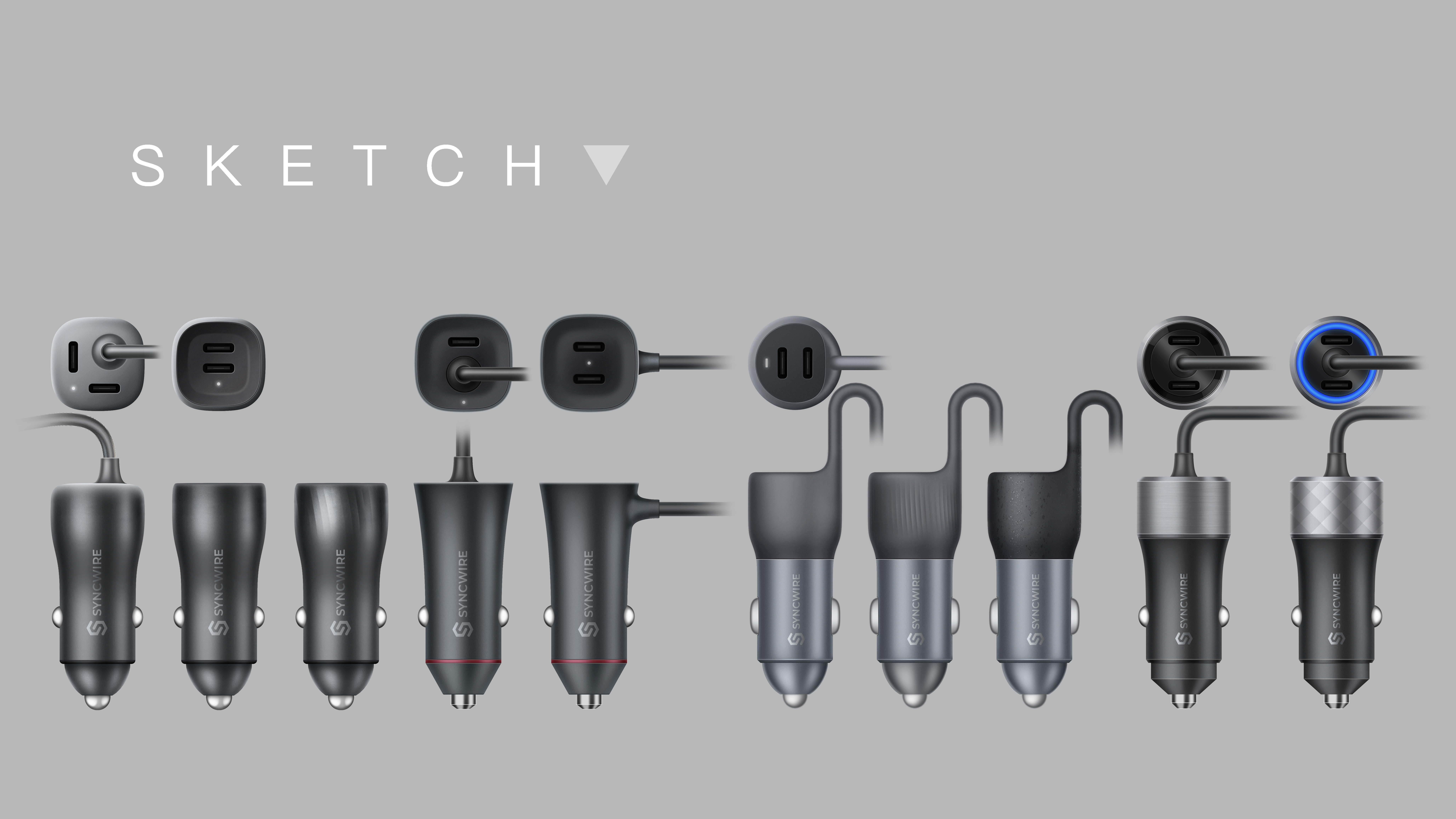 Car charger，ID design，Brand tonality，Brand recognition，Product impression，3C digital，product design，Product image identification，