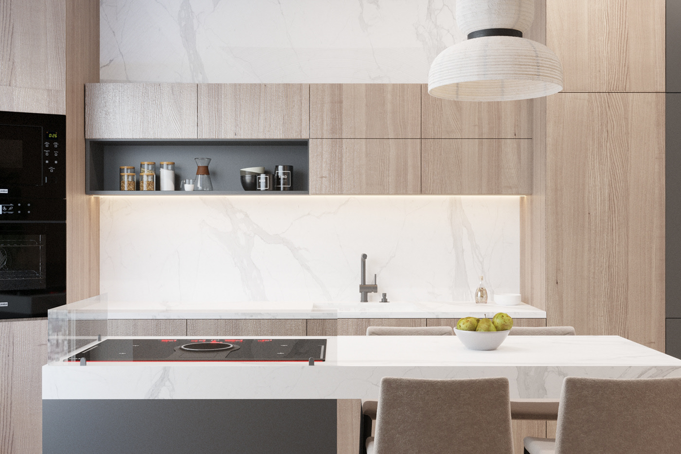 File visualization，Bedroom design，Interior design，Small apartment visualization，