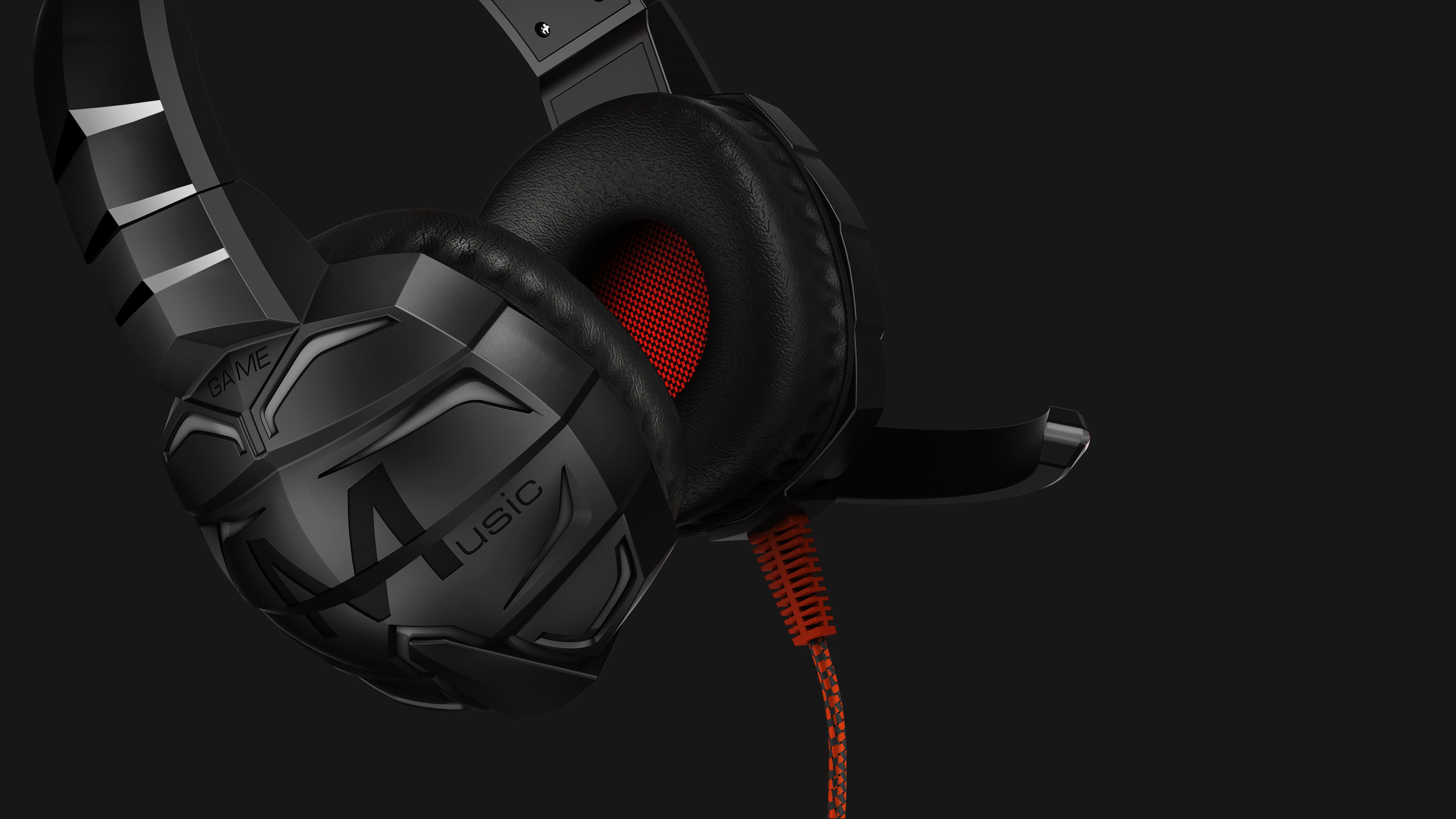 Game headset，Appearance design，product design，industrial design，Yunbo design，