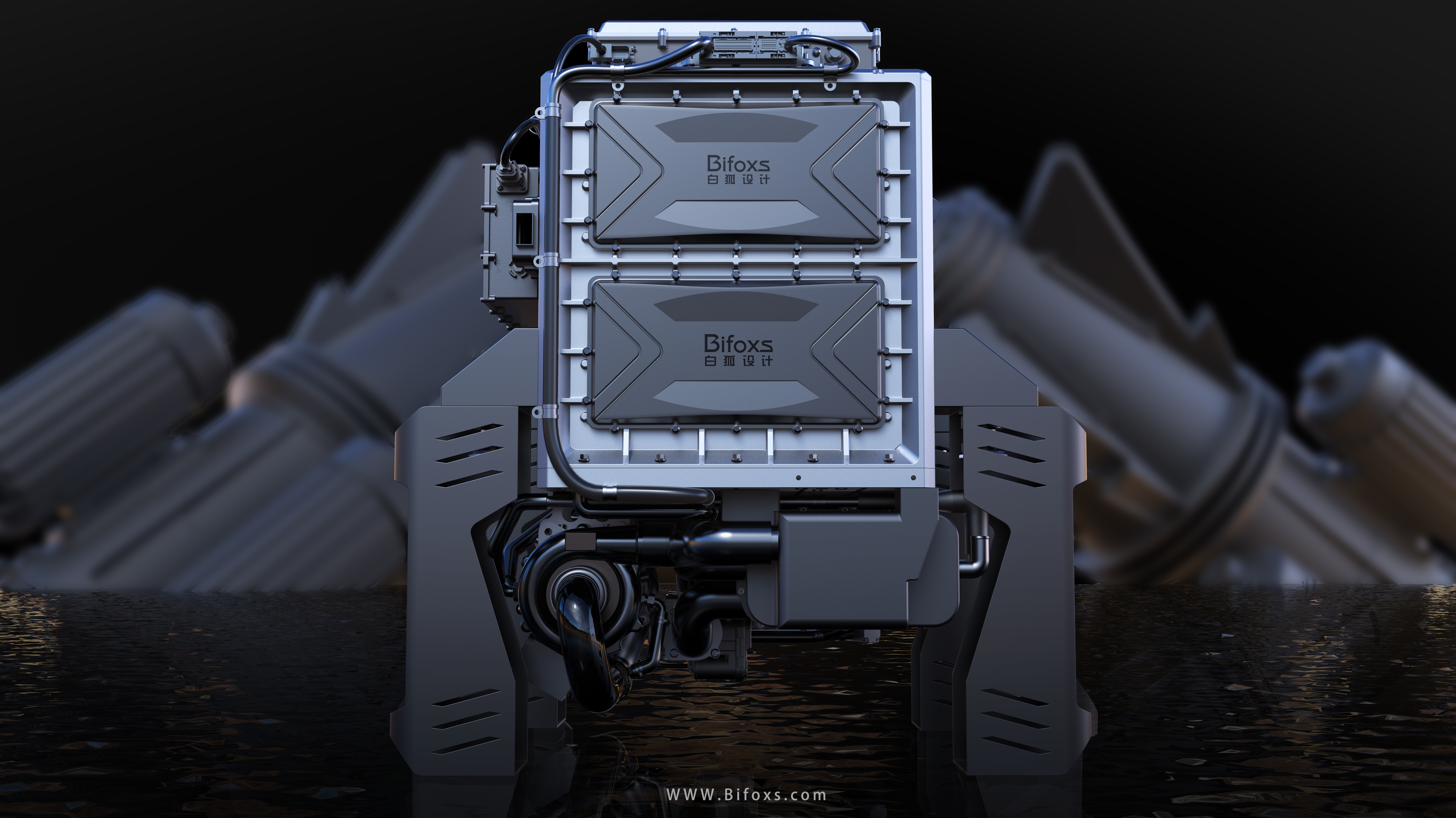 Bifox，White fox design，industrial design，product design，engine，Battery，hydrogen fuel，new energy，