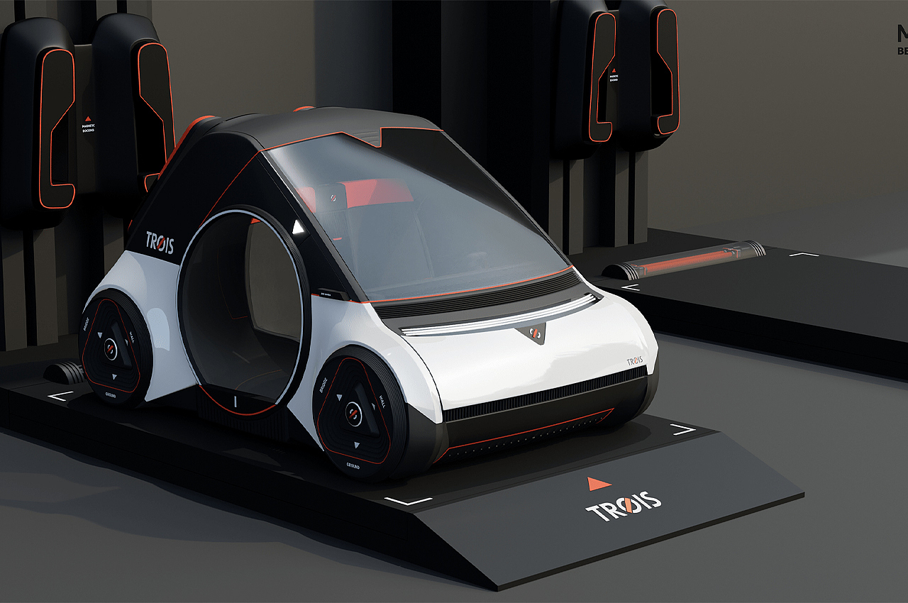 Trois，automobile，conceptual design，vehicle，