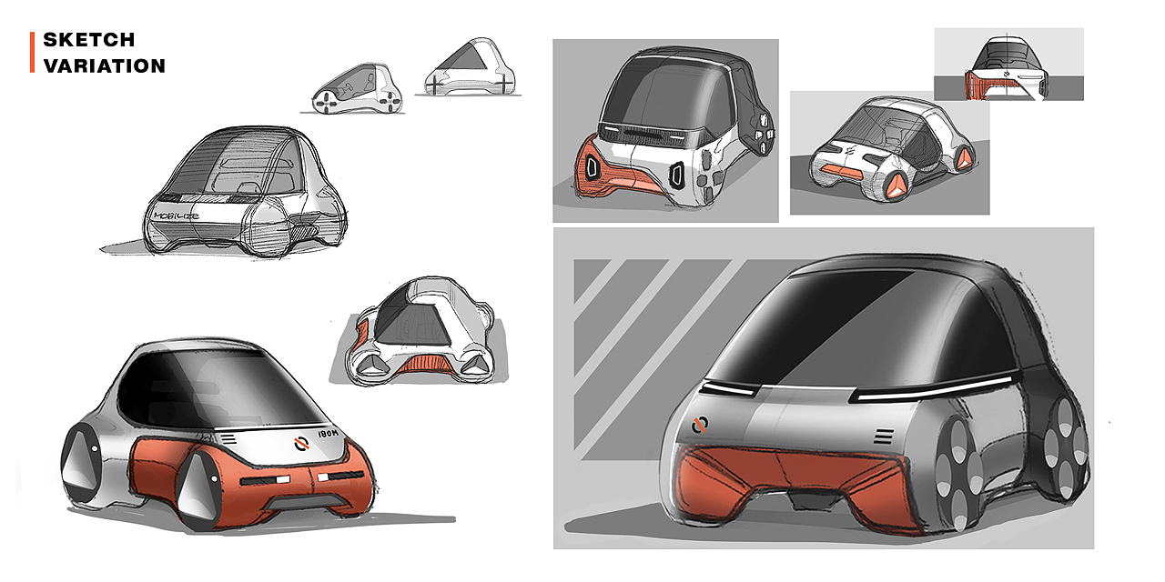 Trois，automobile，conceptual design，vehicle，