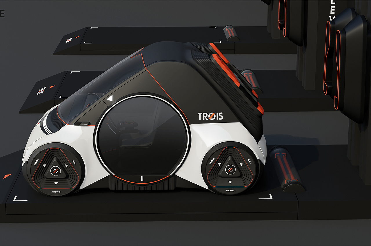 Trois，automobile，conceptual design，vehicle，