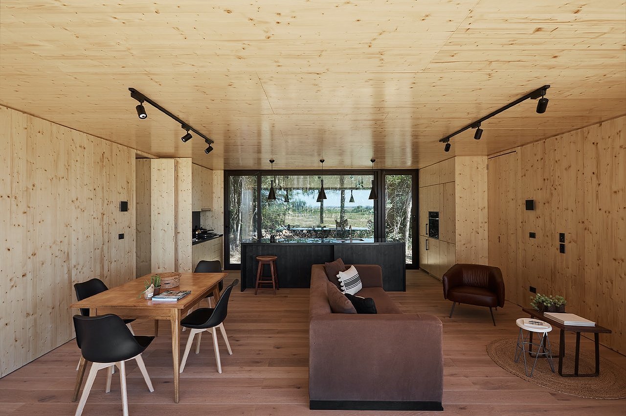 Black cabin，Modular architecture，Preform，Colonia coast，