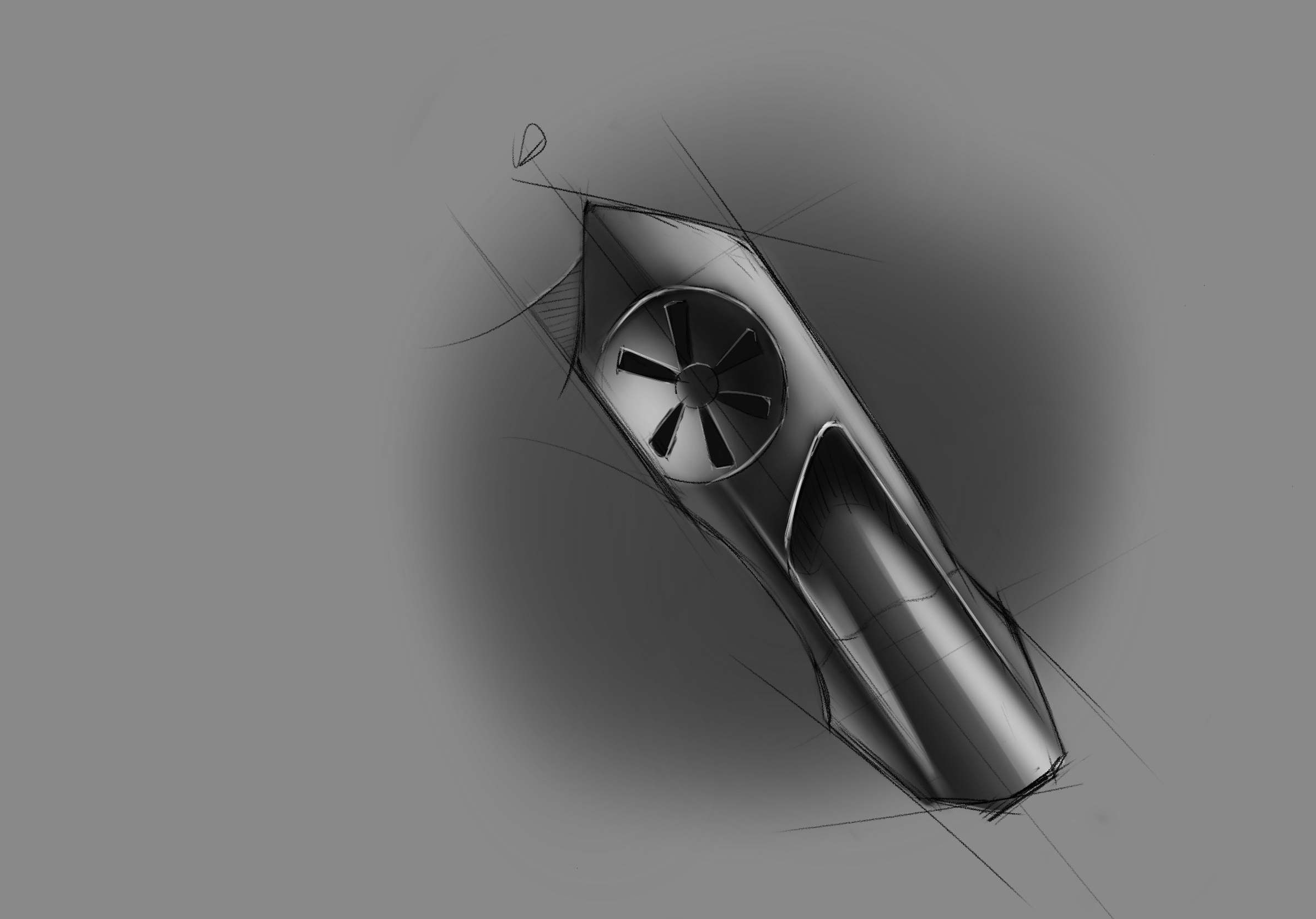 Hand drawn, industrial, iPad，