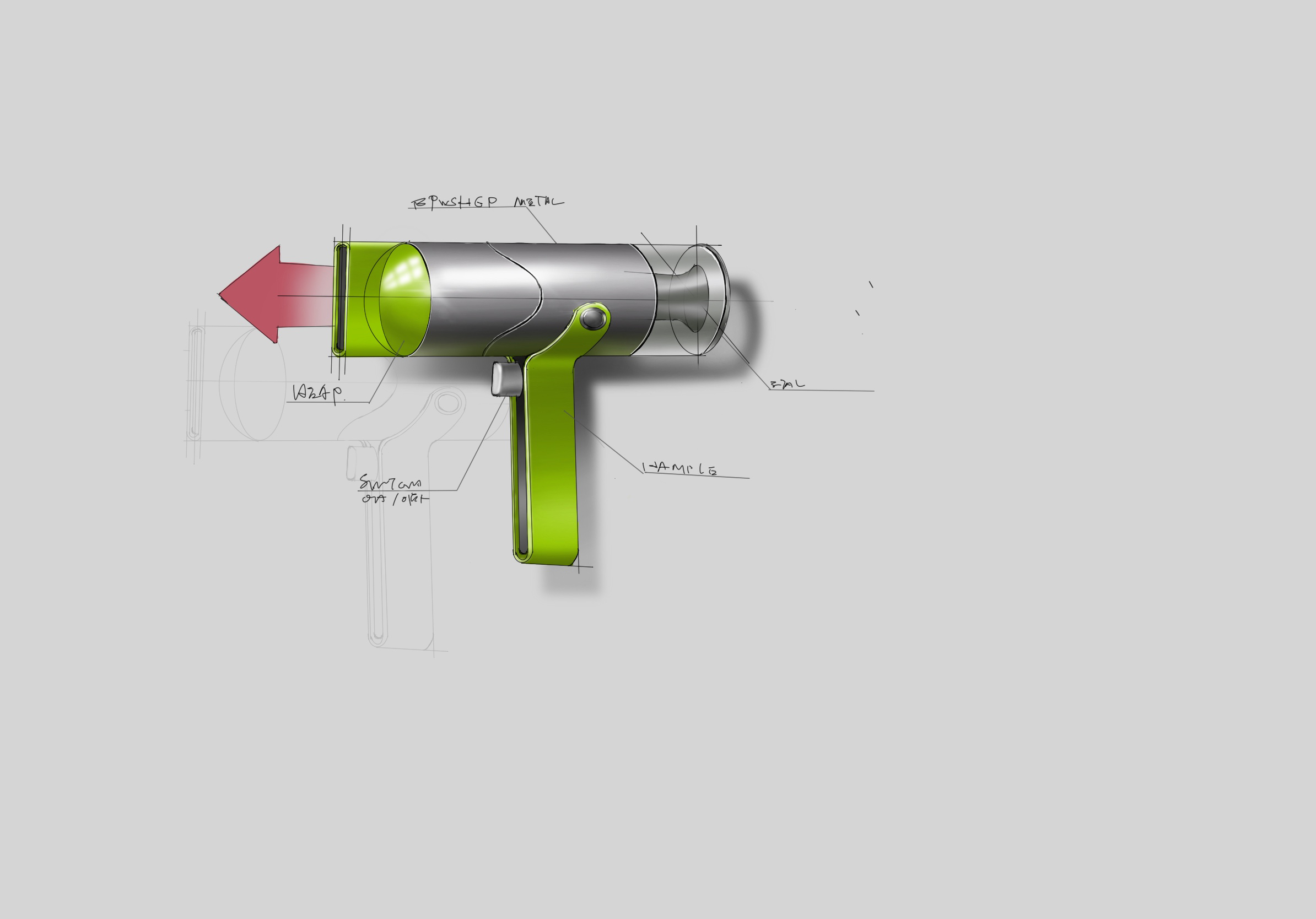 Hand drawn, industrial, iPad，